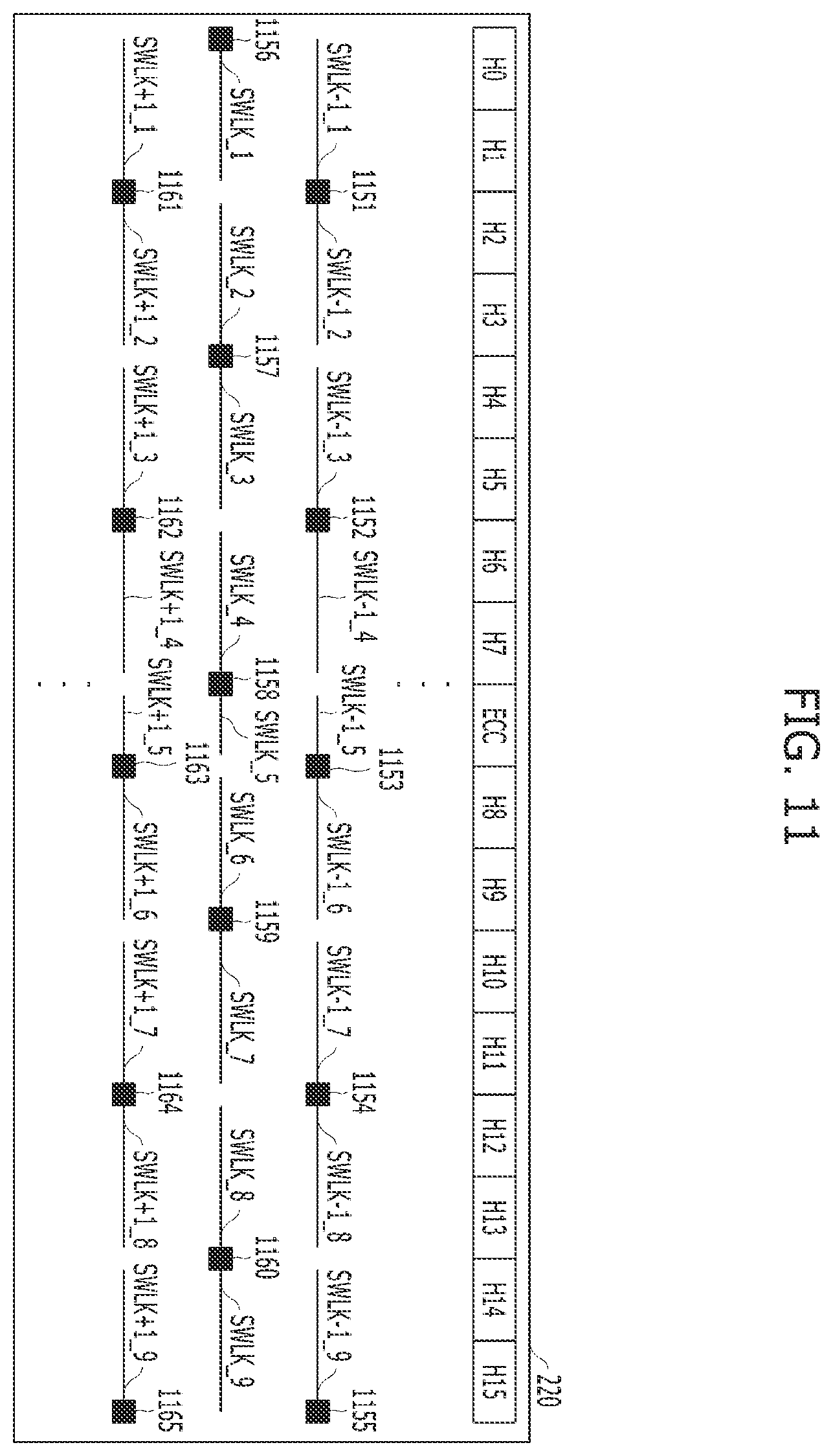 Patent US12367945 Figure 14 – Memory and memory system with both long and short sub word lines connected to same row