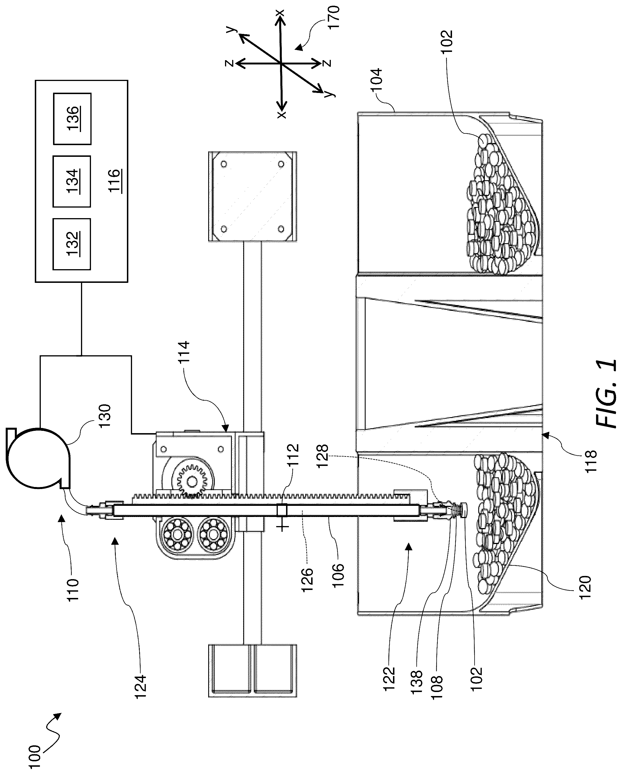 Patent US12367957 Figure 1 – Dispensable unit retrieval mechanism