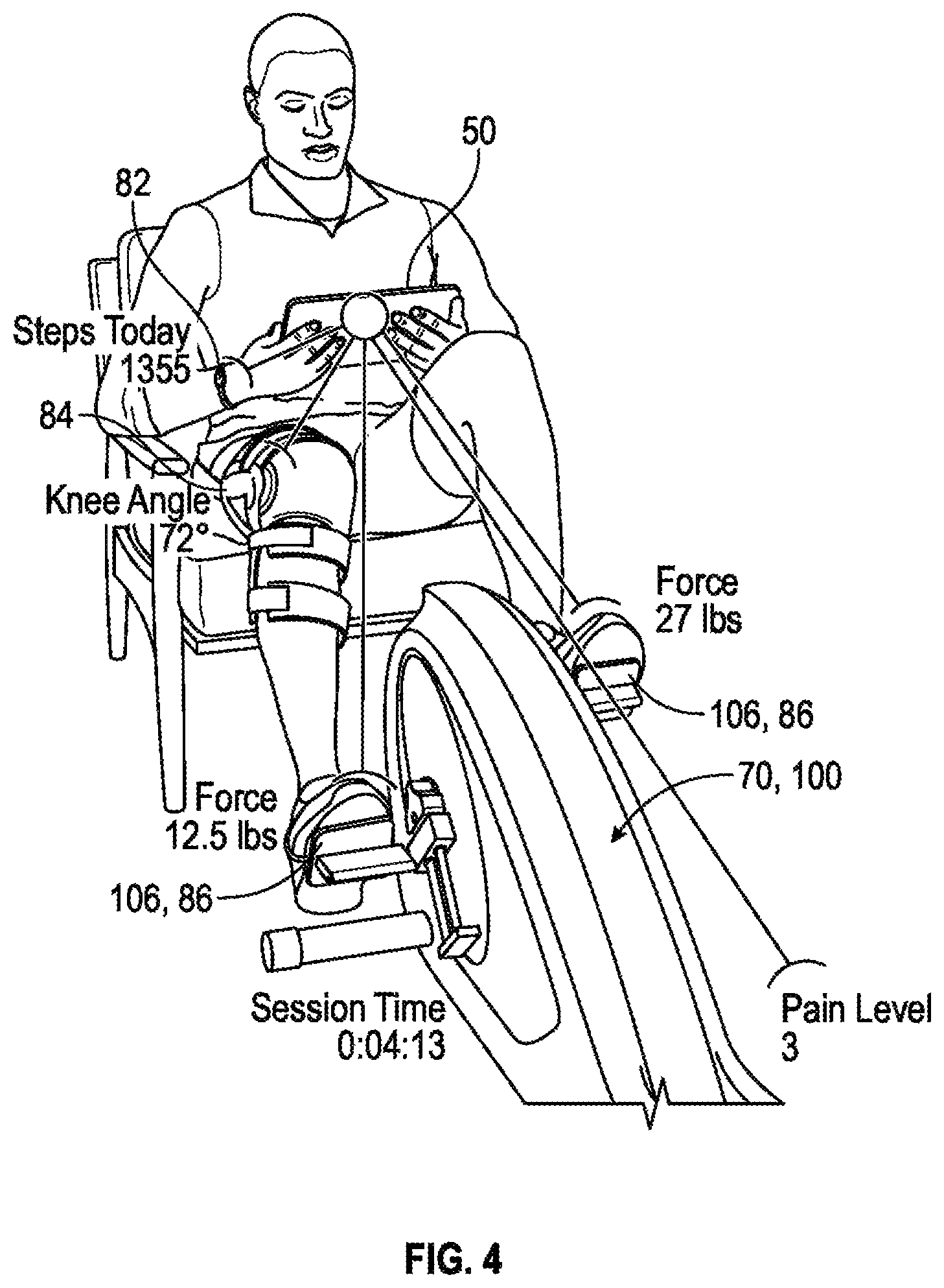 Patent US12367960 Figure 4 – System and method for using AI ML and telemedicine to perform bariatric rehabilitation via an electromechanical machine