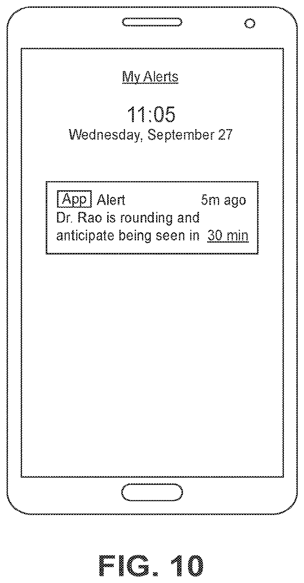 Patent US12367977 Figure 10 – Software application for patient care and related device, system, and method