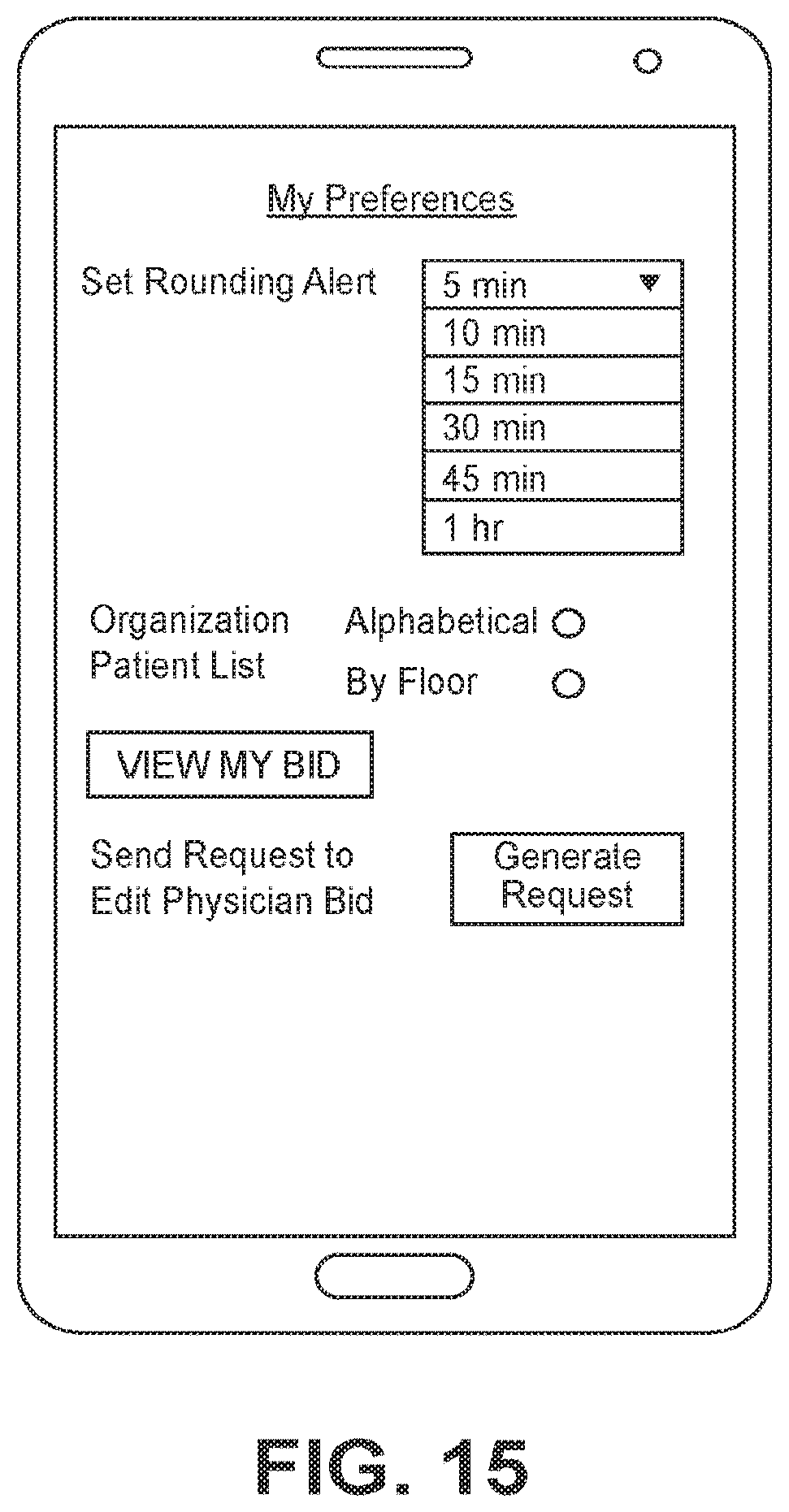 Patent US12367977 Figure 15 – Software application for patient care and related device, system, and method