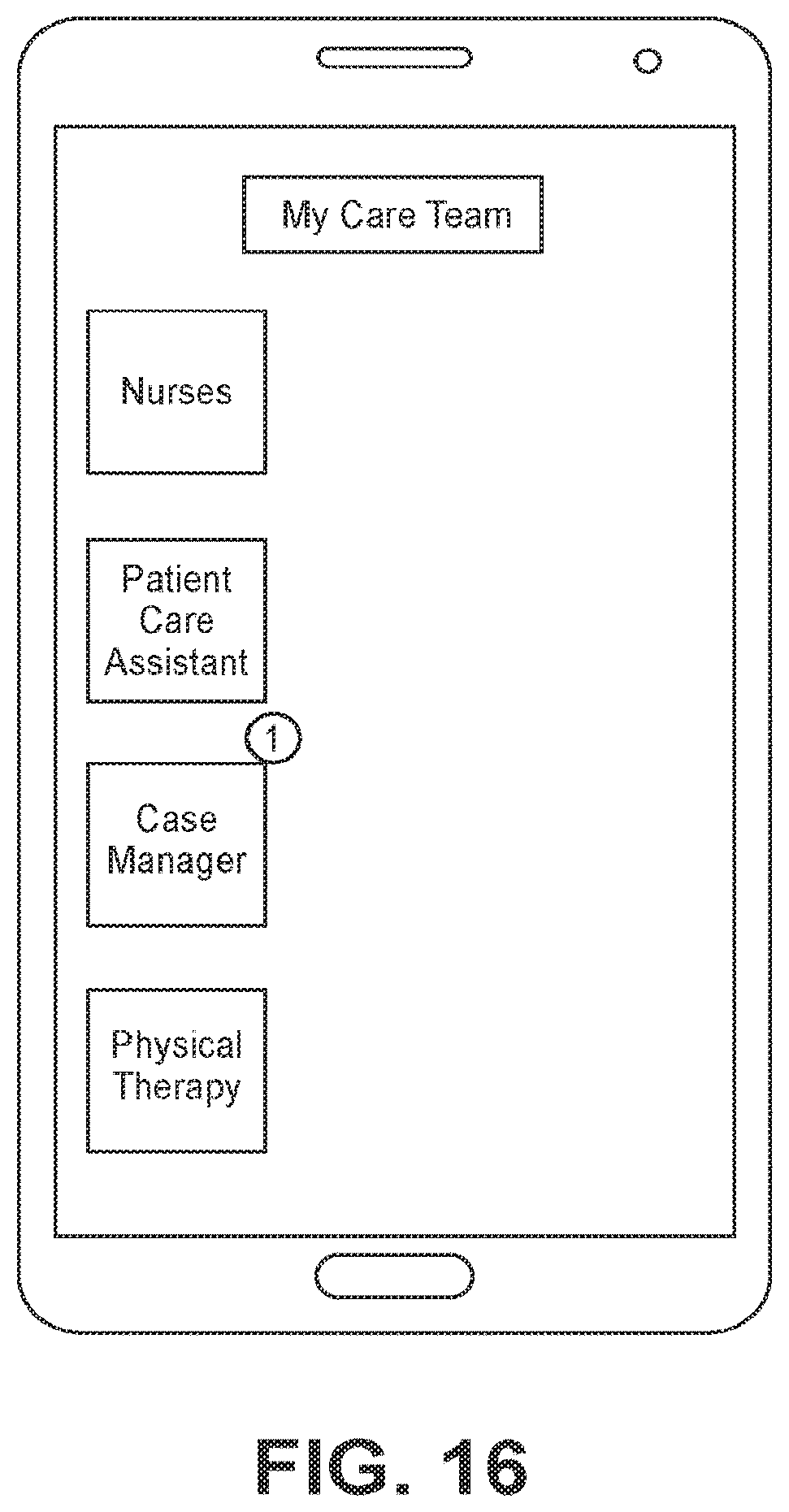 Patent US12367977 Figure 16 – Software application for patient care and related device, system, and method