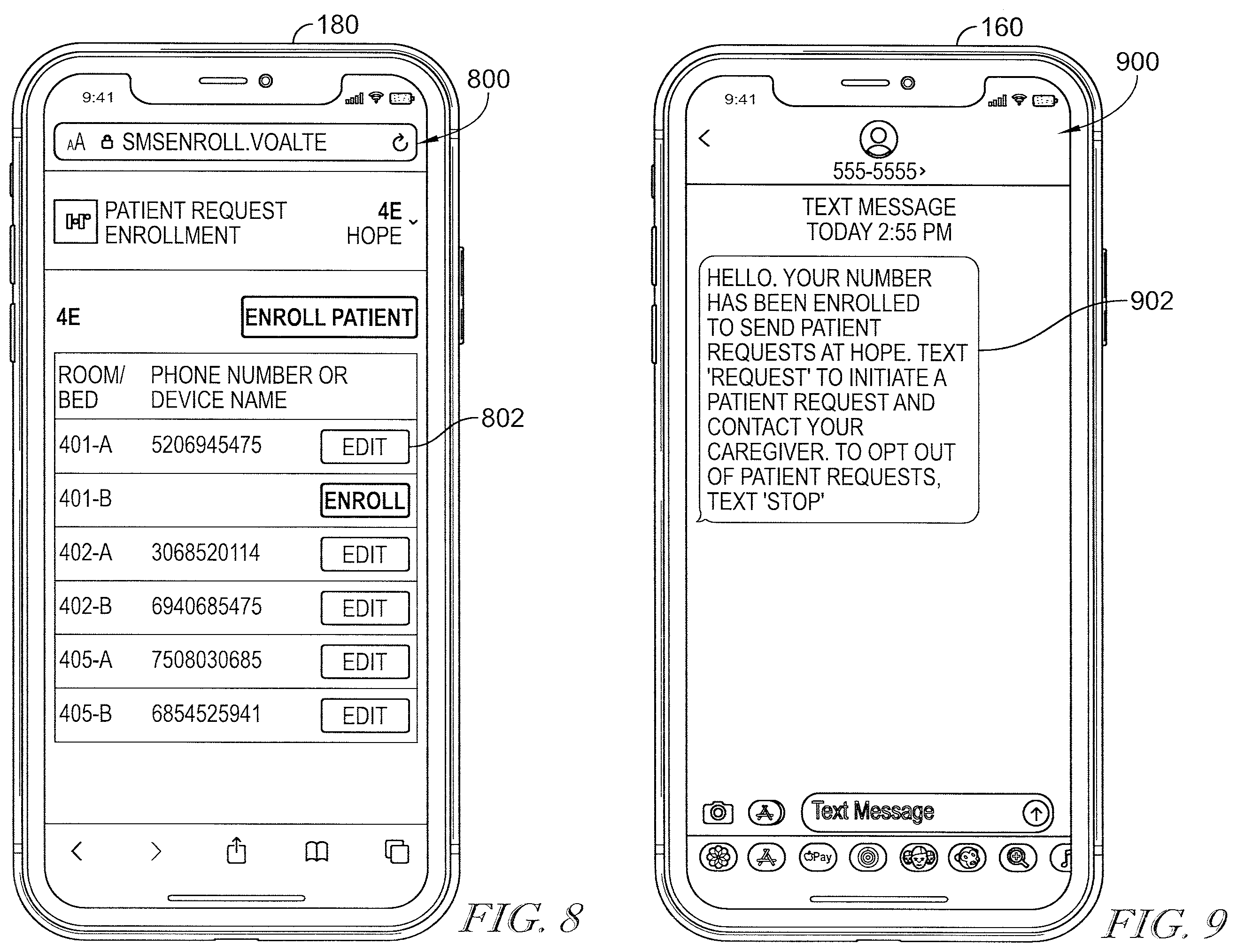 Patent US12367987 Figure 11 – Technologies for managing caregiver call requests via short message service