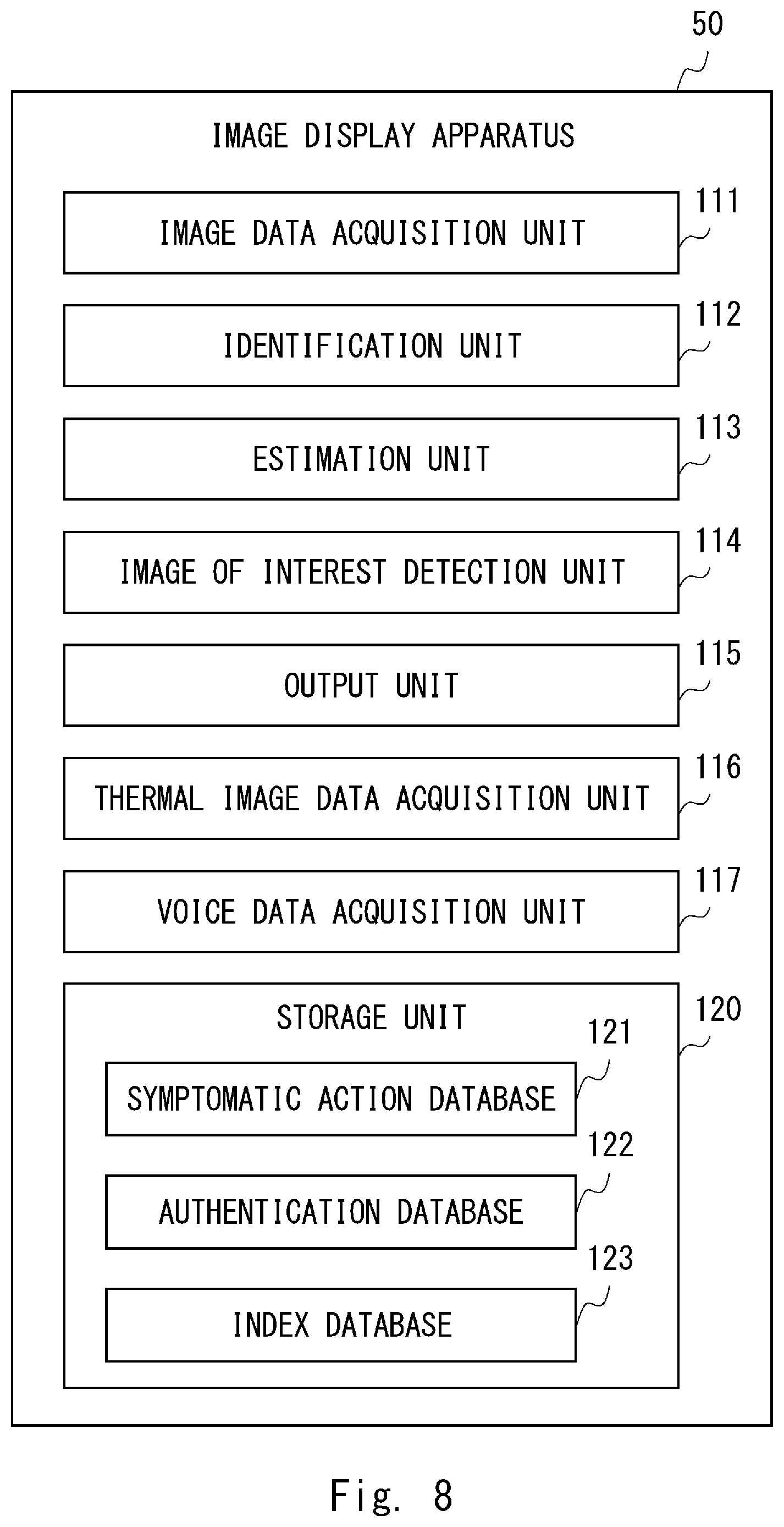 Patent US12367988 Figure 8 – Image display apparatus, image display system, image display method, and non-transitory computer readable medium