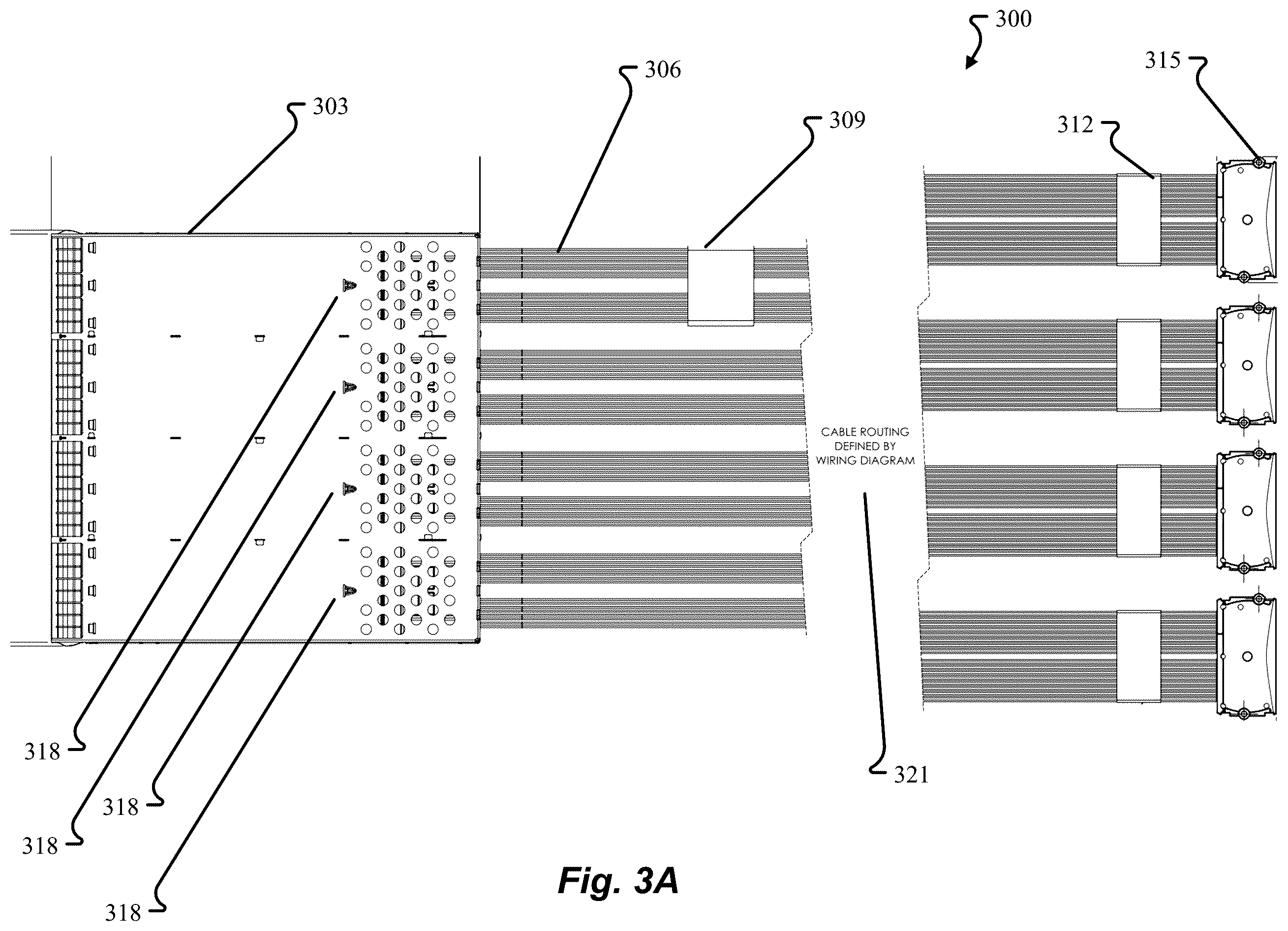 Patent US12367992 Figure 4 – Multi-cable interconnect connection system