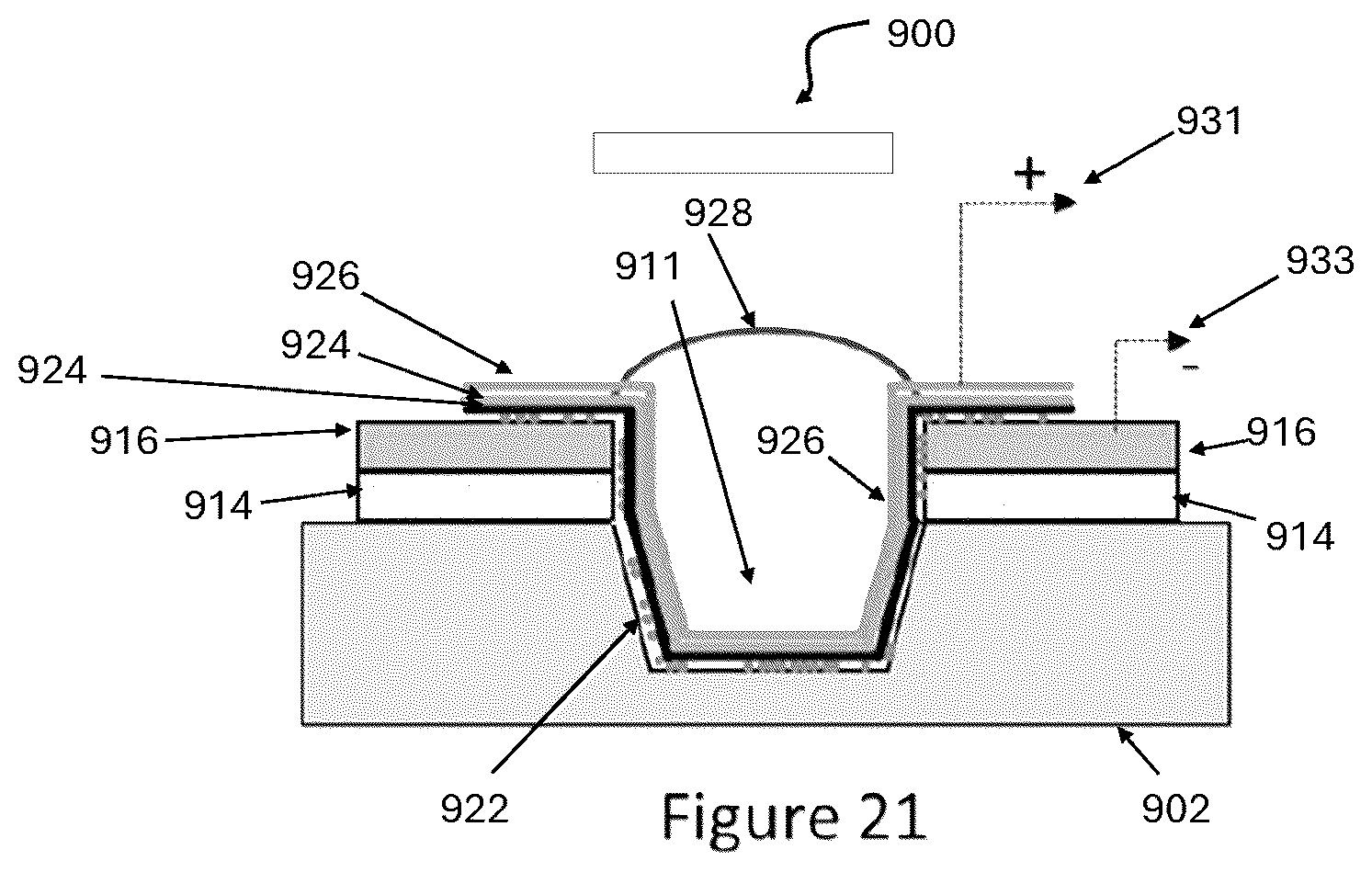 Patent US12368007 Figure 11 – Nanotube film enhanced 3-D photoanode for dye-sensitive photovoltaic cell