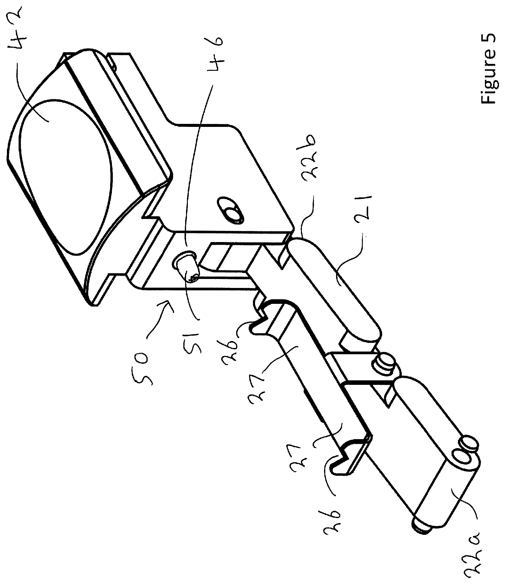 Patent US12368036 Figure 4 – Holder for a capillary triggered to hold when a capillary is inserted