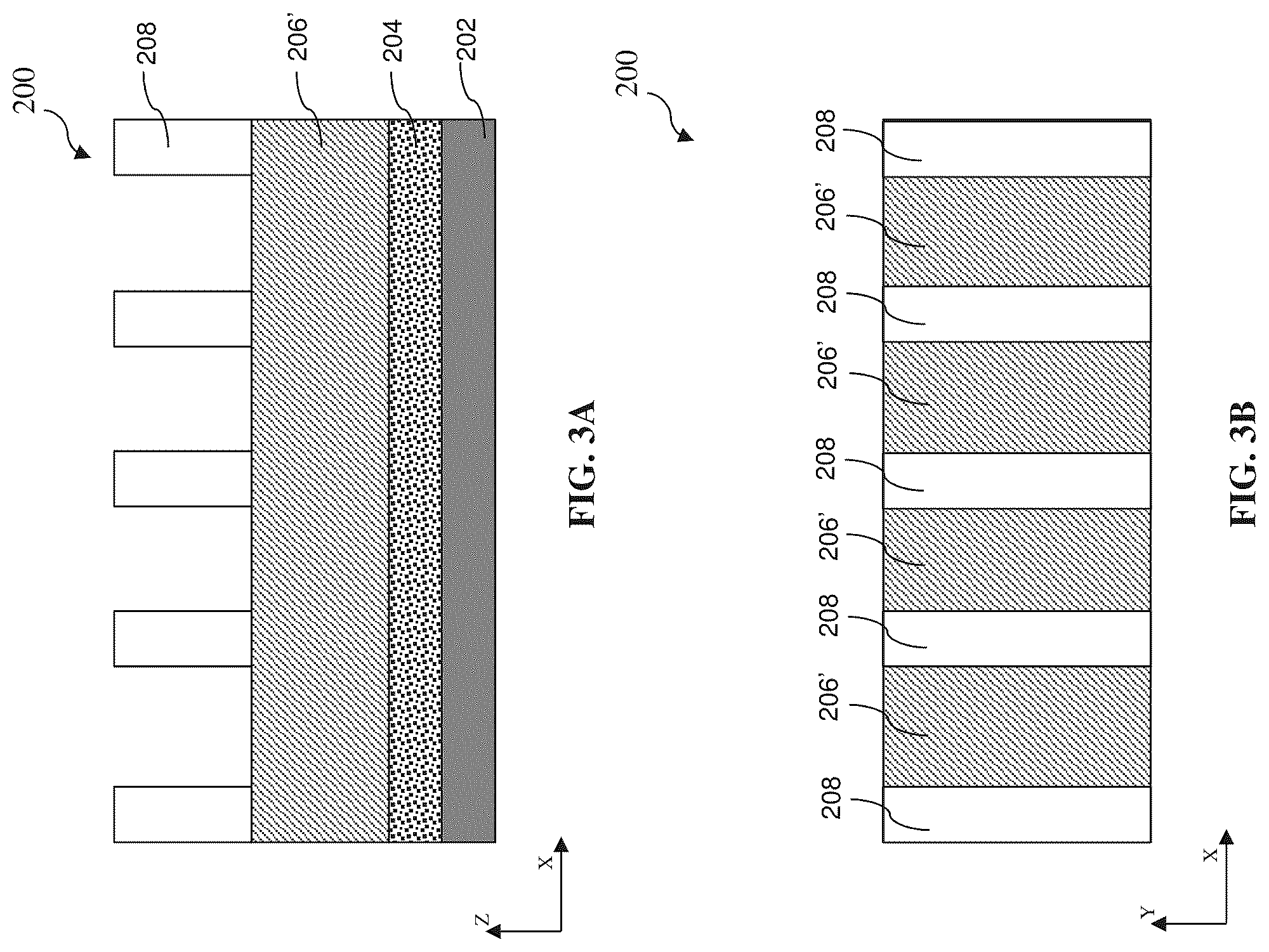 Patent US12368046 Figure 3 – Method and structure of cut end with self-aligned double patterning