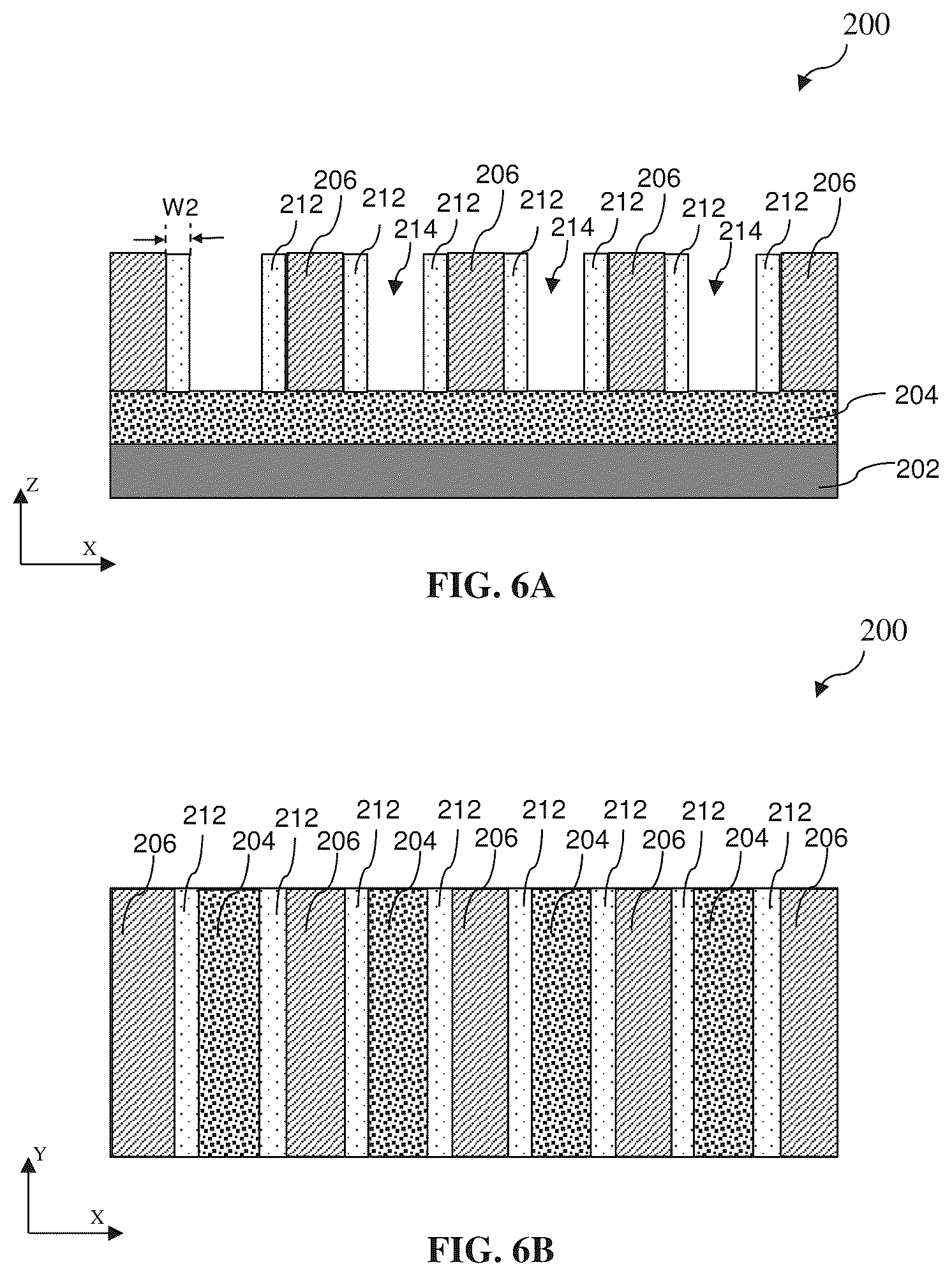 Patent US12368046 Figure 6 – Method and structure of cut end with self-aligned double patterning