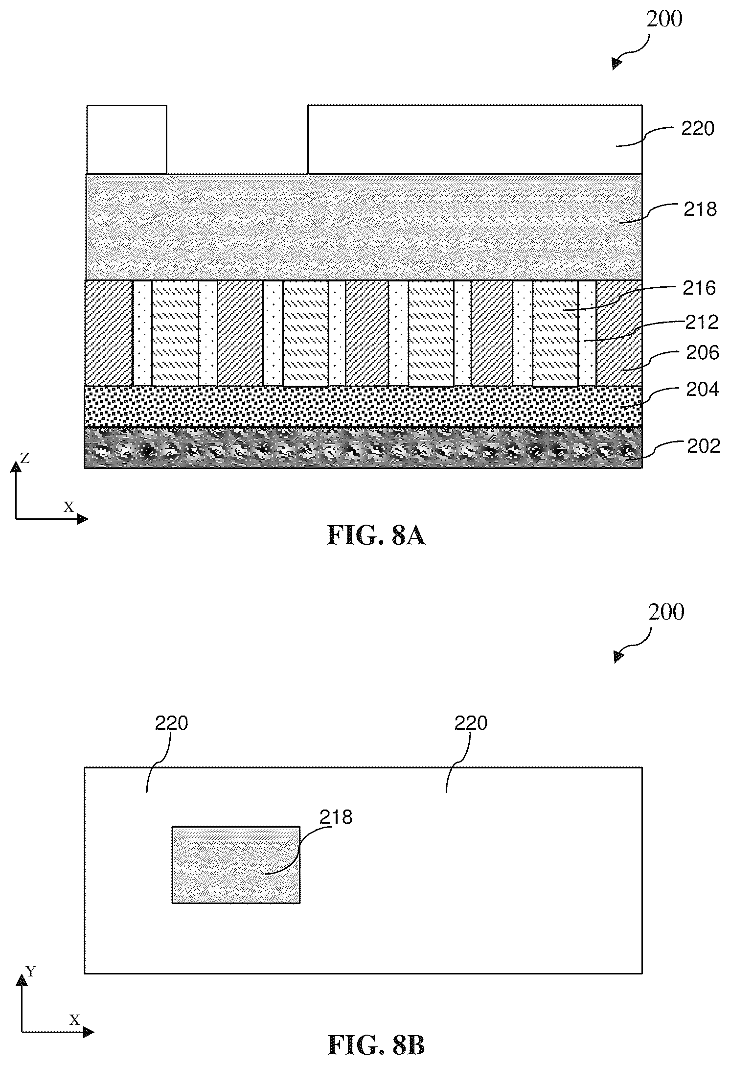 Patent US12368046 Figure 8 – Method and structure of cut end with self-aligned double patterning