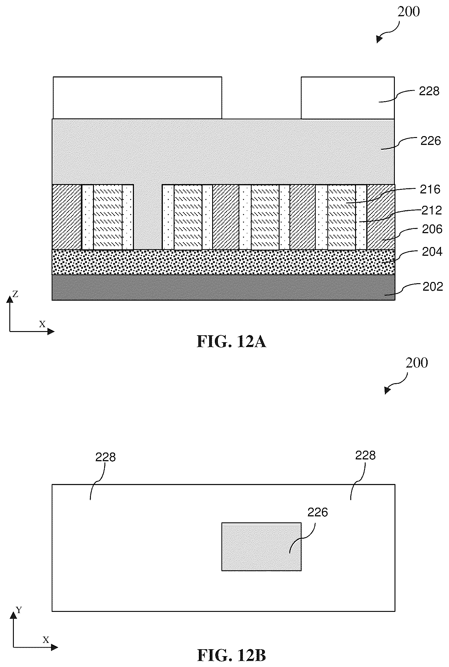 Patent US12368046 Figure 12 – Method and structure of cut end with self-aligned double patterning