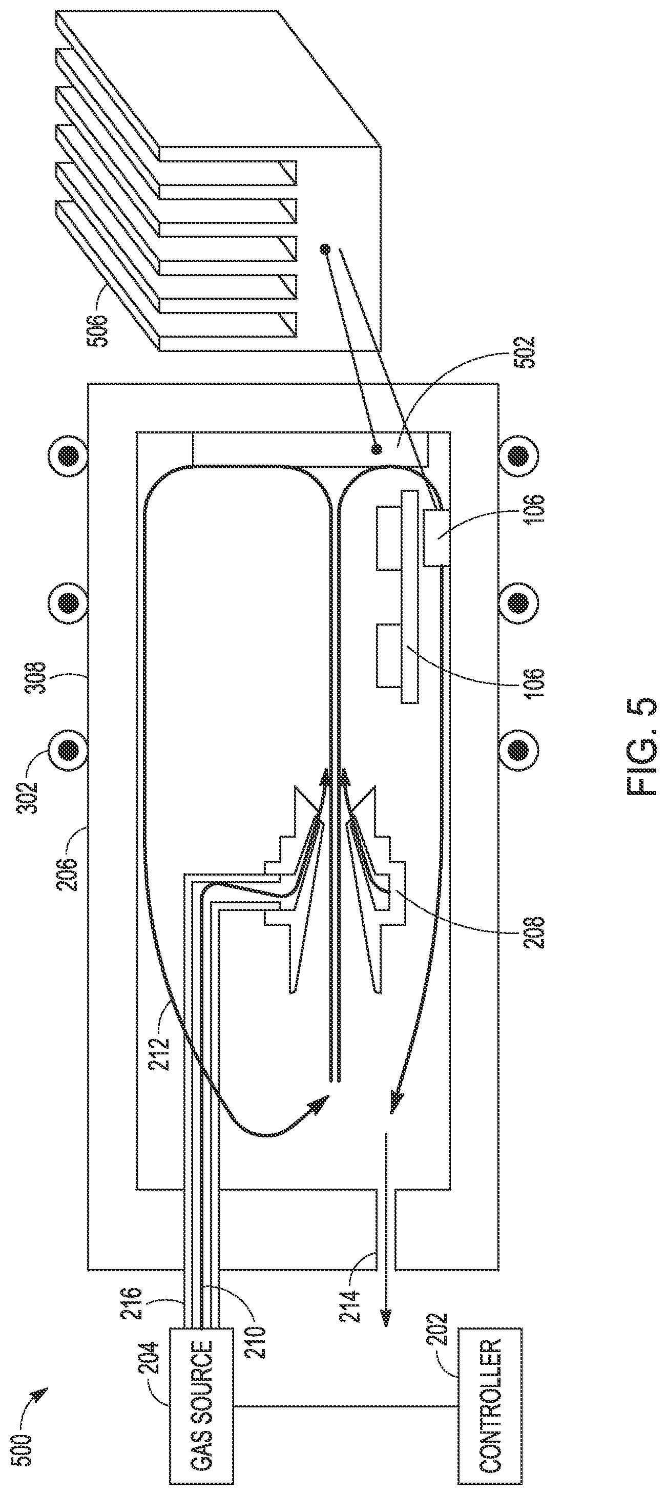 Patent US12368057 Figure 5 – Enhanced closed loop gas based heat exchange