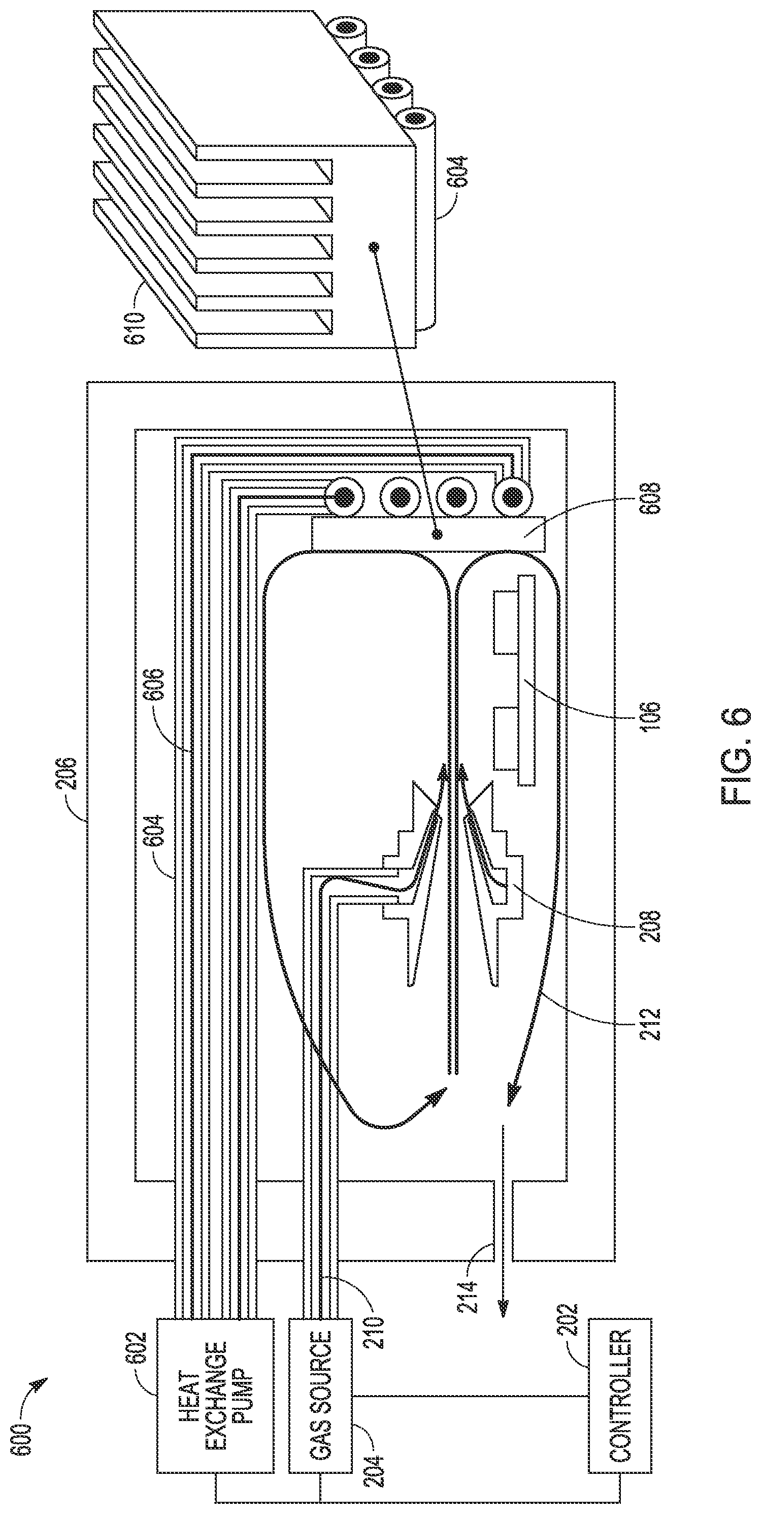 Patent US12368057 Figure 6 – Enhanced closed loop gas based heat exchange