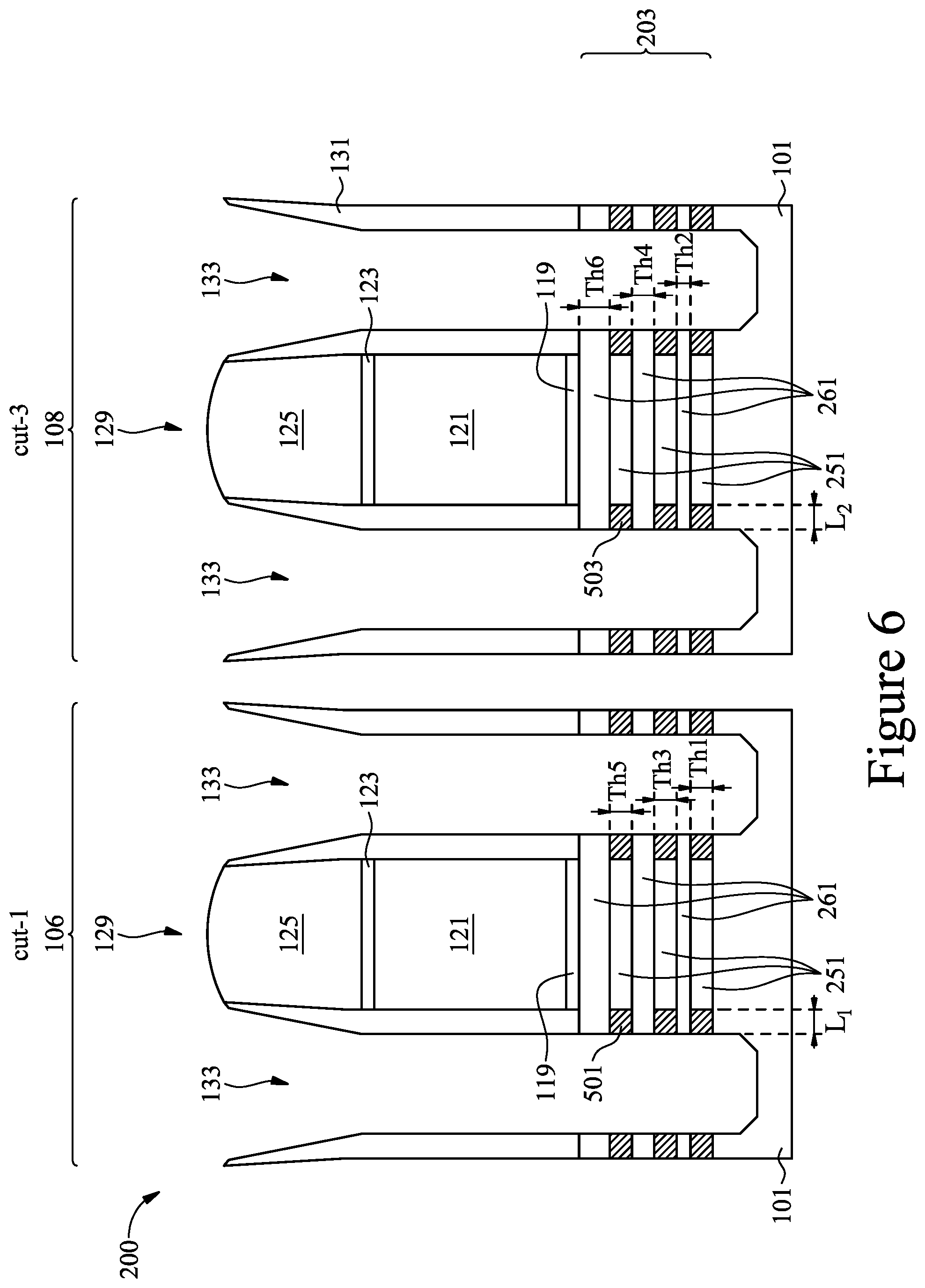 Patent US12368060 Figure 6 – Semiconductor devices and methods of manufacturing