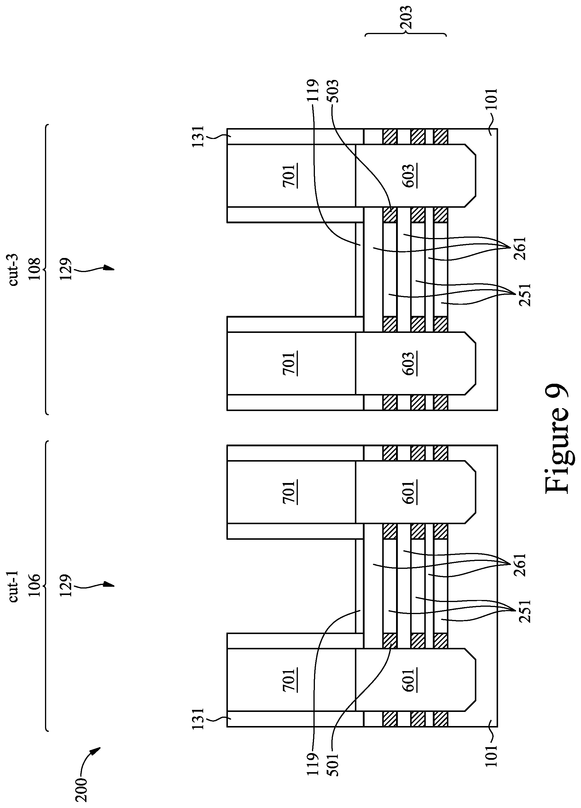 Patent US12368060 Figure 9 – Semiconductor devices and methods of manufacturing