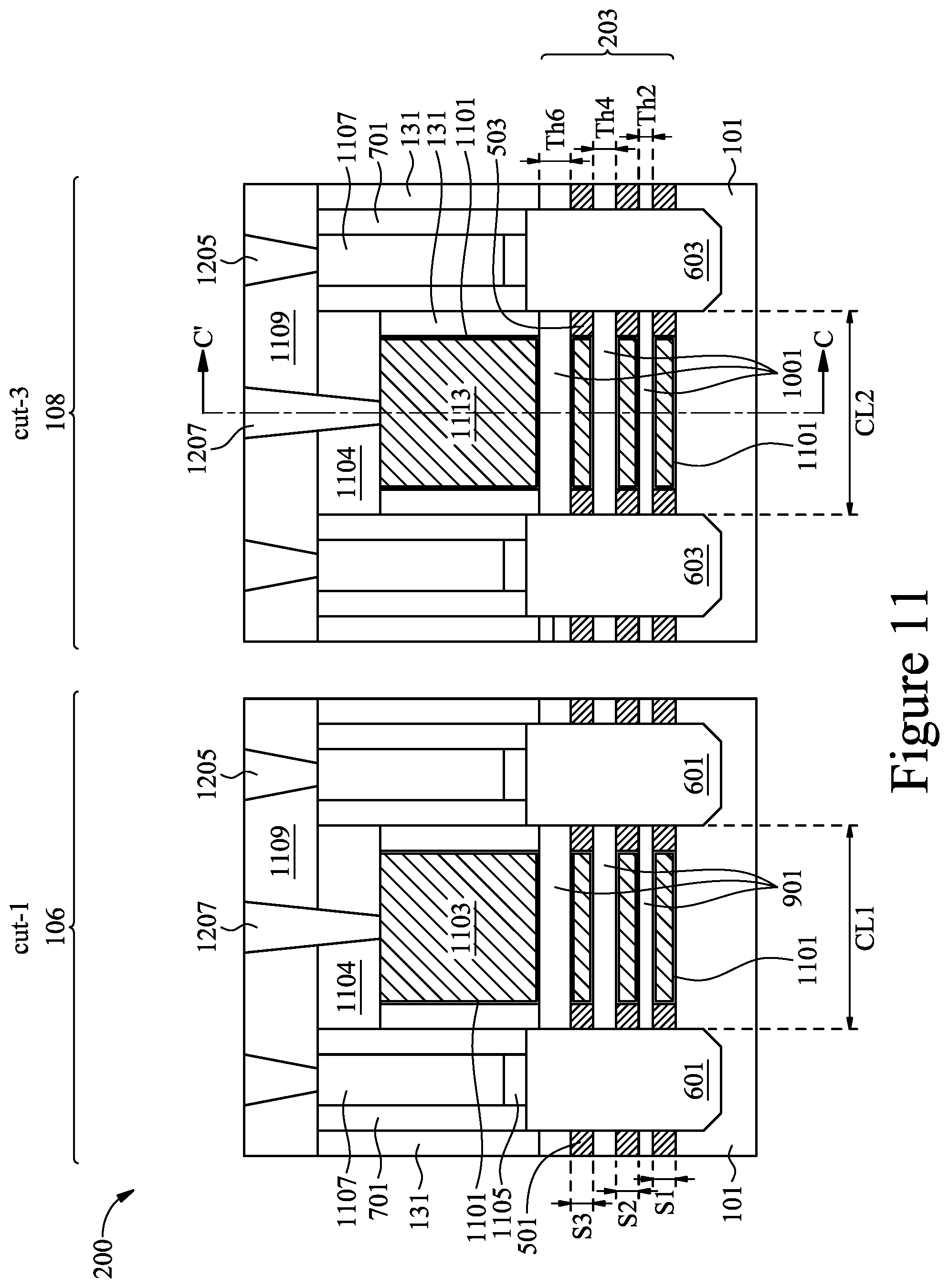 Patent US12368060 Figure 12 – Semiconductor devices and methods of manufacturing