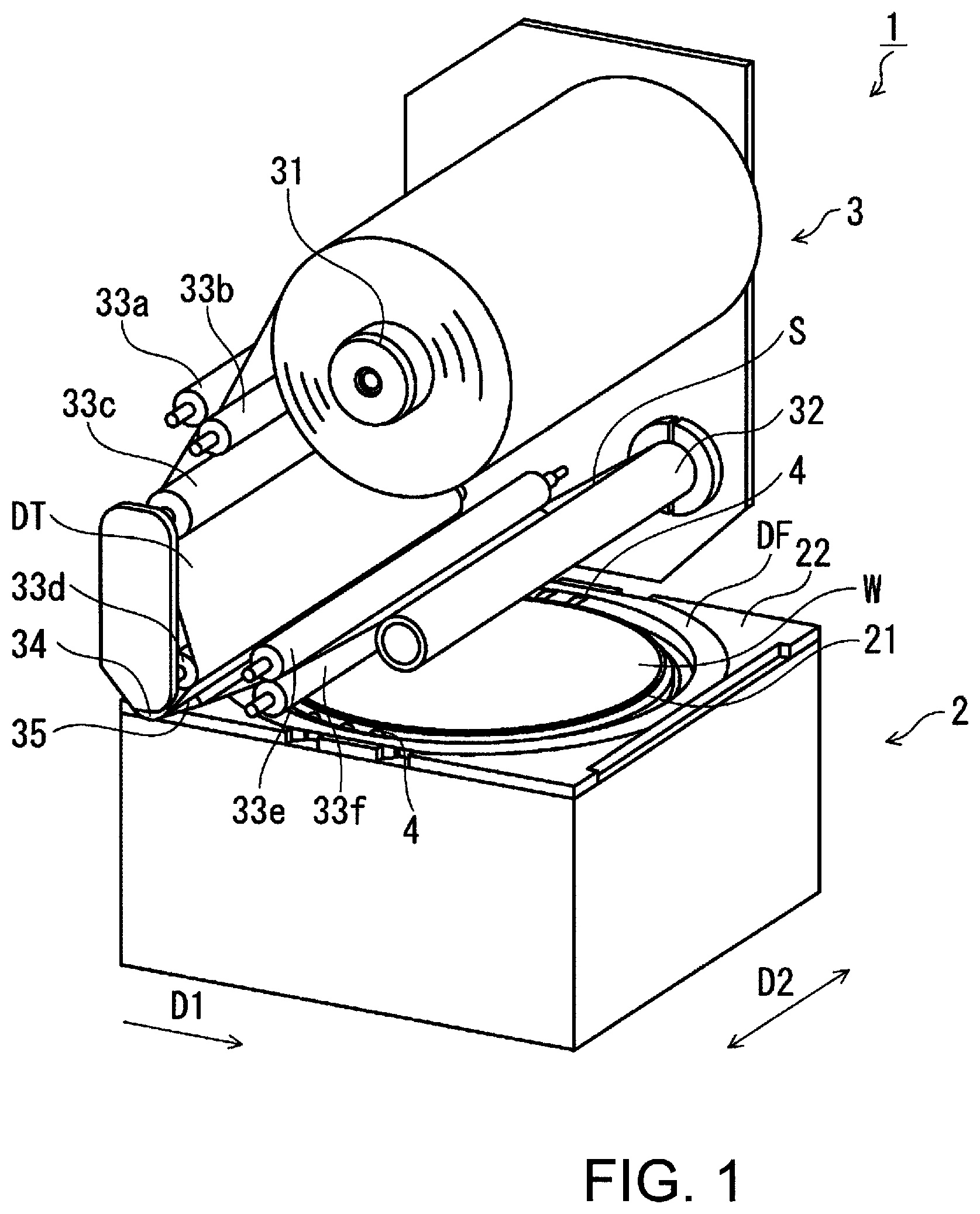 Patent US12368064 — Tape affixing apparatus — Figure 1