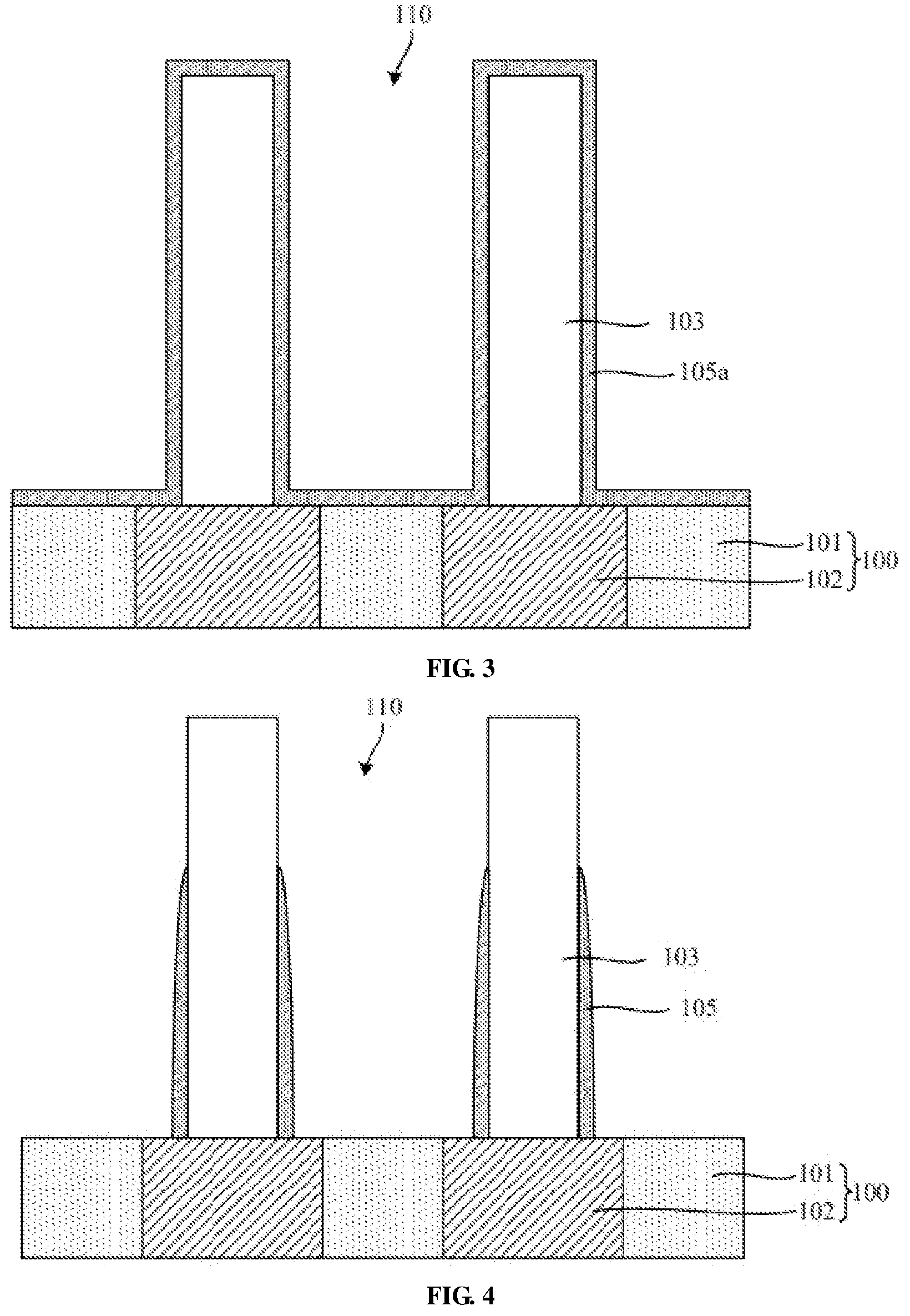 Patent US12368074 Figure 2 – Manufacturing method of semiconductor structure comprising a gap and semiconductor structure comprising a gap
