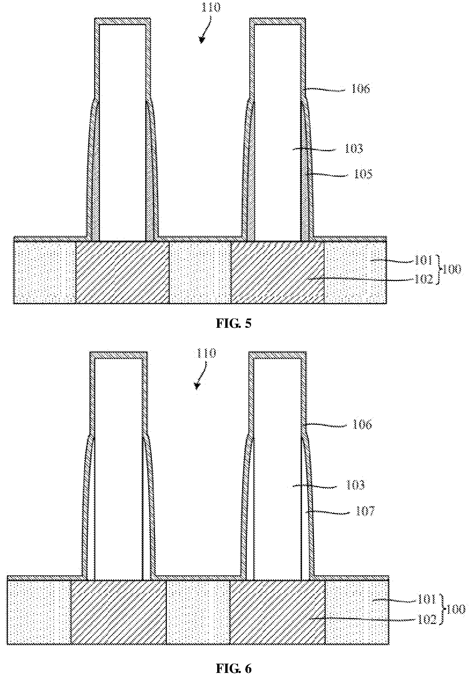 Patent US12368074 Figure 3 – Manufacturing method of semiconductor structure comprising a gap and semiconductor structure comprising a gap