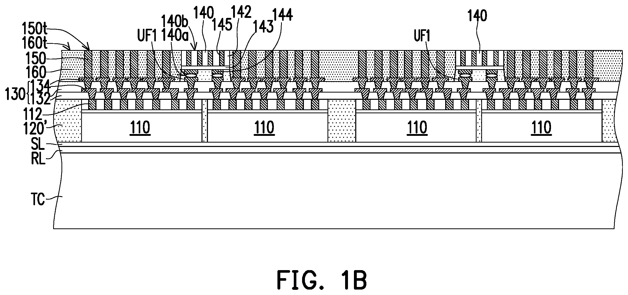 Patent US12368084 Figure 2 – Package structure and manufacturing method thereof