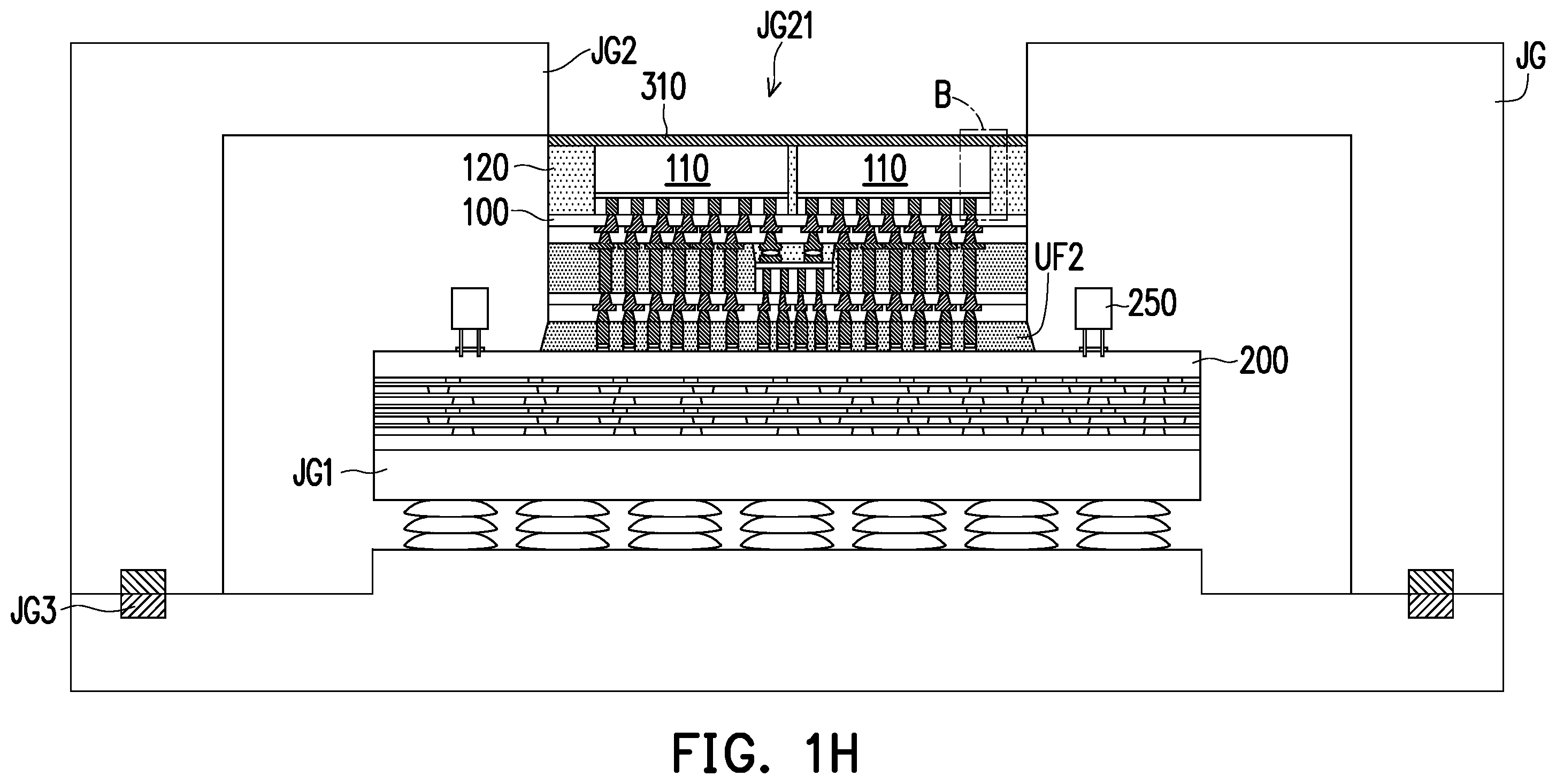 Patent US12368084 Figure 8 – Package structure and manufacturing method thereof
