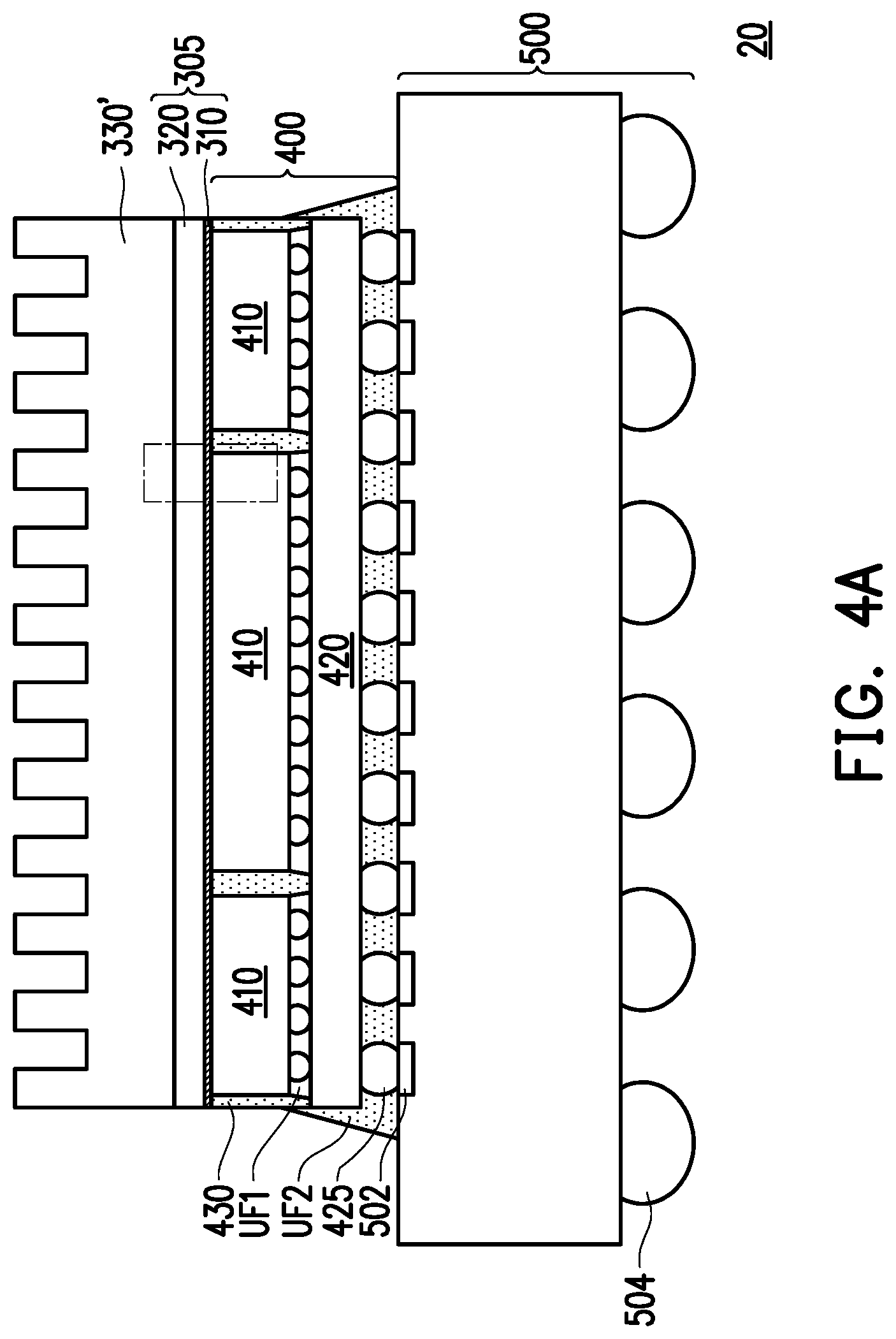 Patent US12368084 Figure 12 – Package structure and manufacturing method thereof