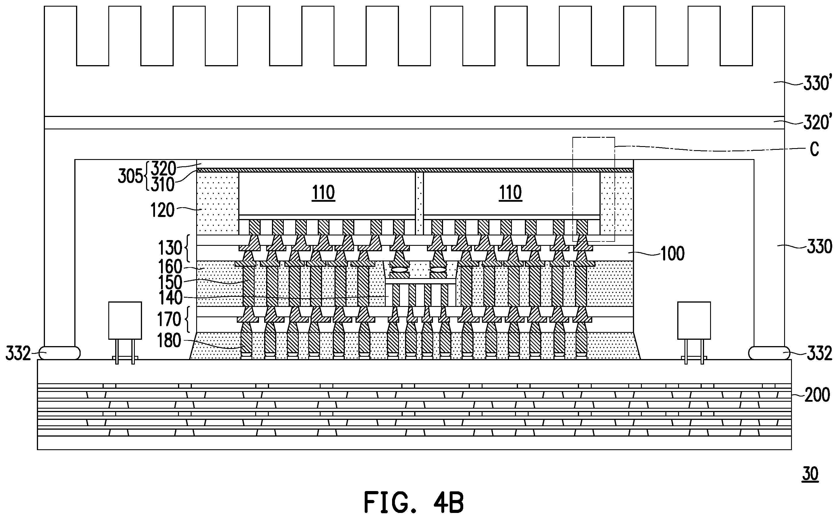 Patent US12368084 Figure 13 – Package structure and manufacturing method thereof