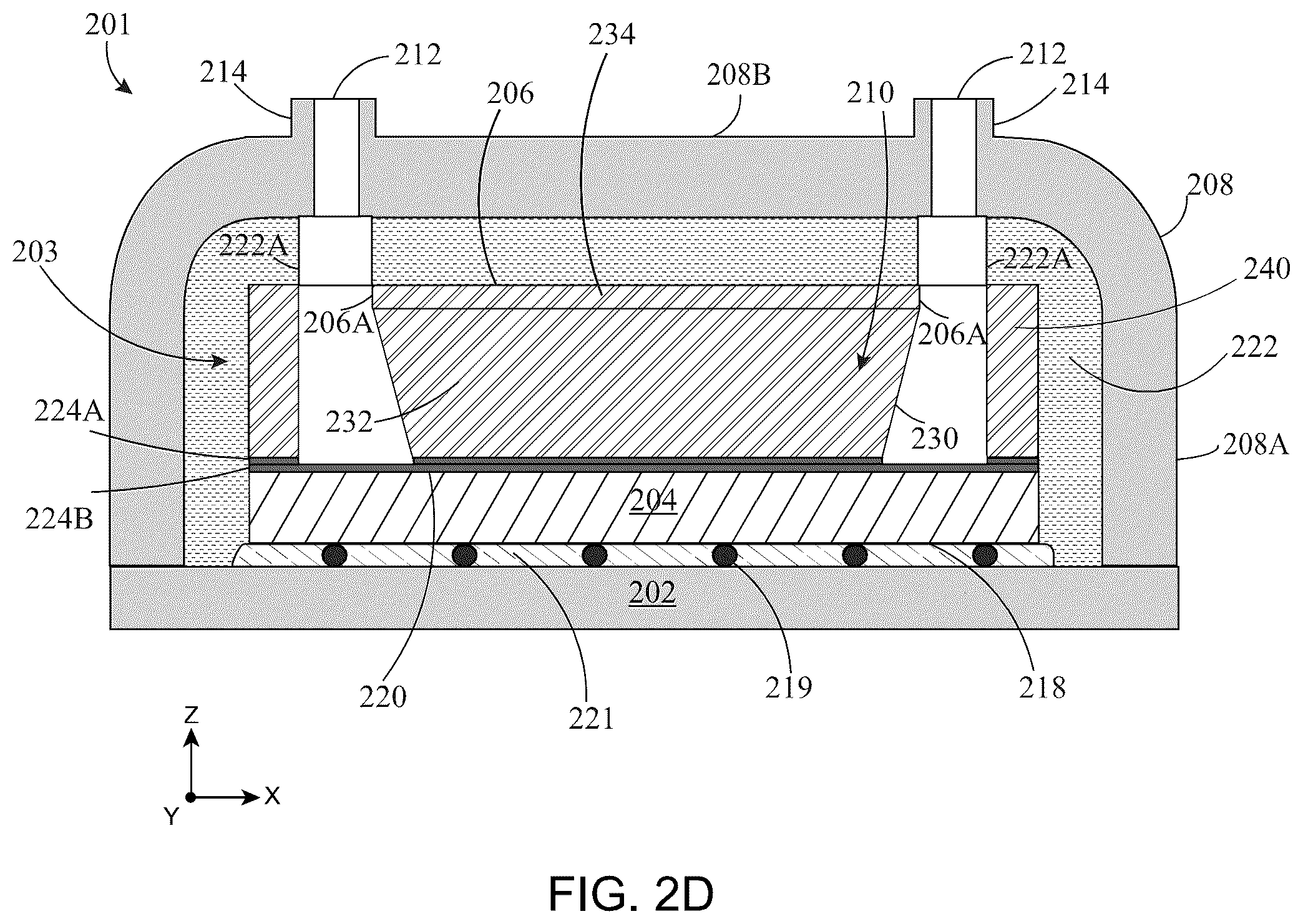 Patent US12368087 Figure 5 – Embedded cooling systems for advanced device packaging and methods of manufacturing the same