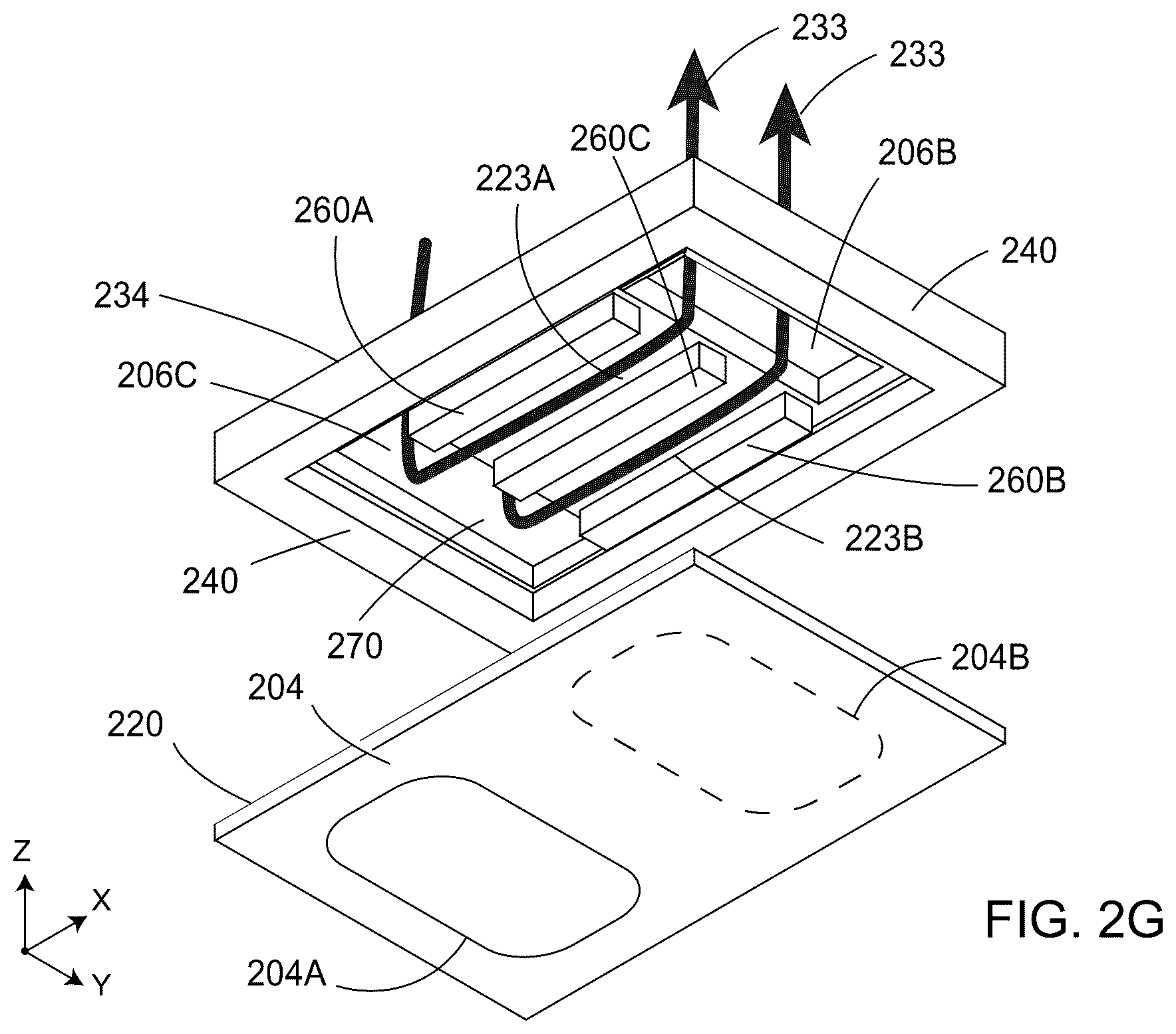Patent US12368087 Figure 8 – Embedded cooling systems for advanced device packaging and methods of manufacturing the same