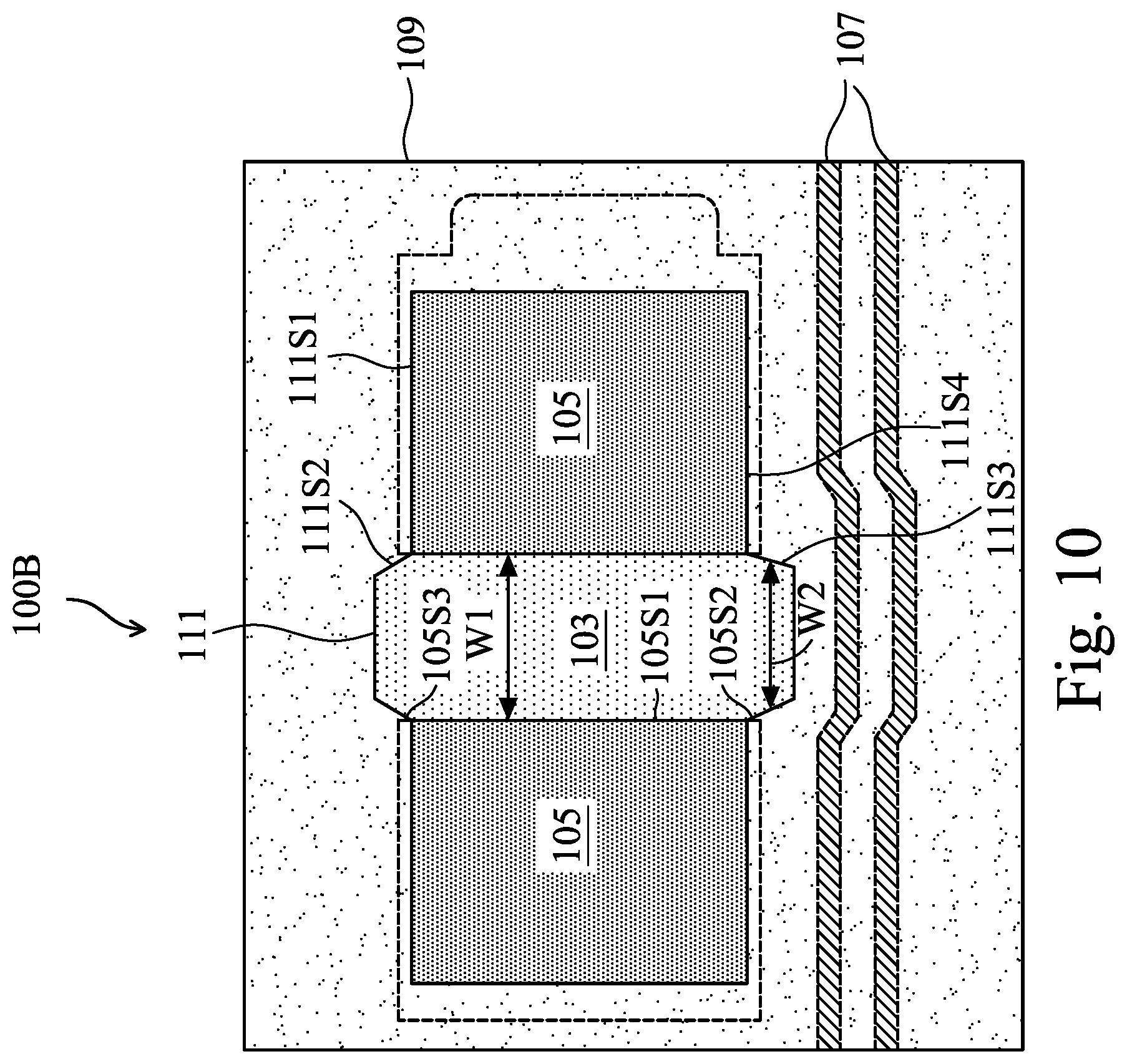 Patent US12368092 Figure 13 – Package substrate insulation opening design