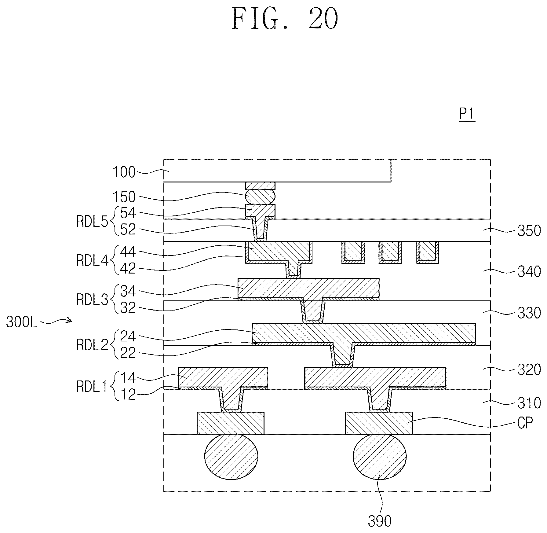 Patent US12368093 Figure 19 – Semiconductor packages