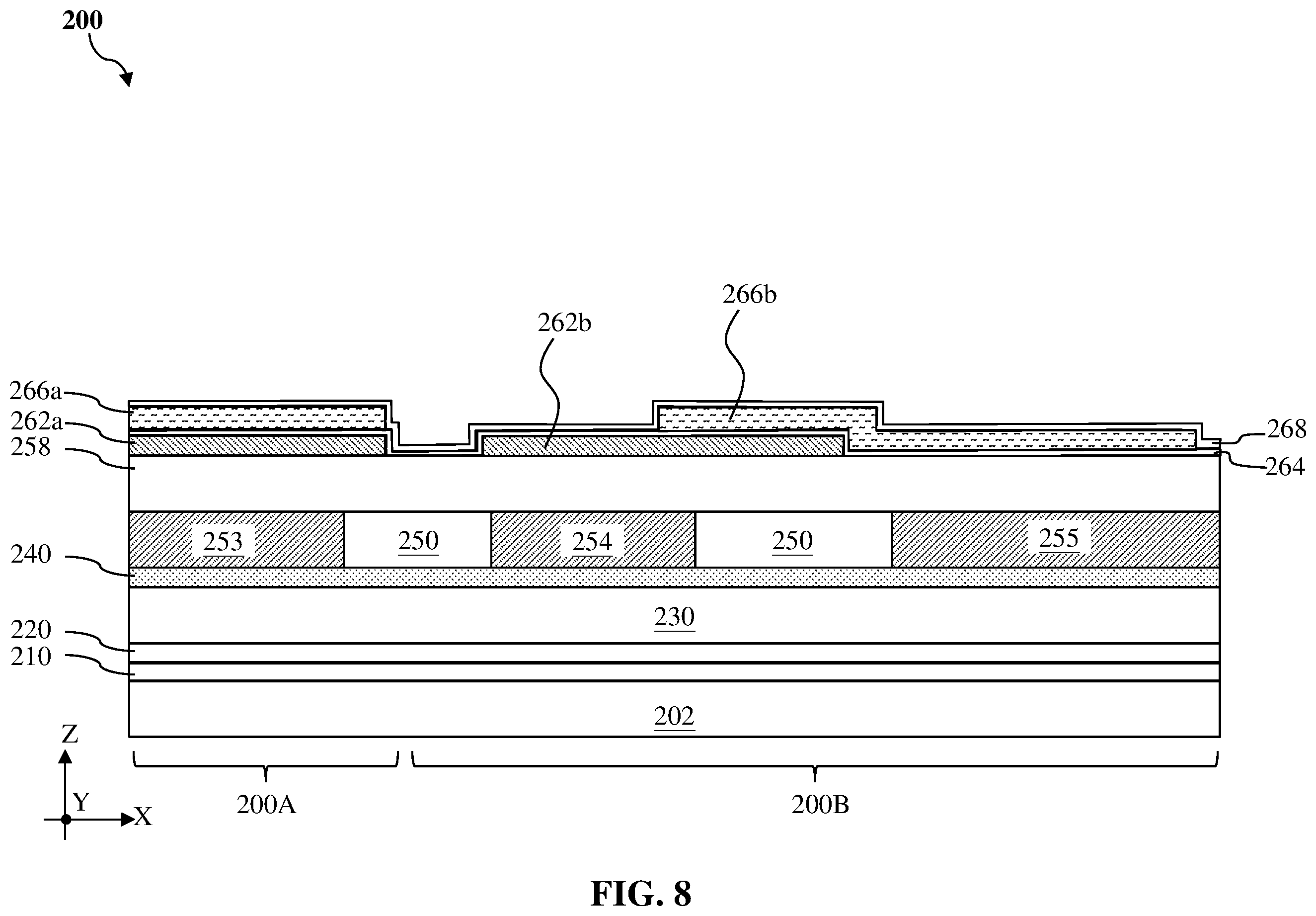 Patent US12368094 Figure 8 – Semiconductor structures and methods of forming the same