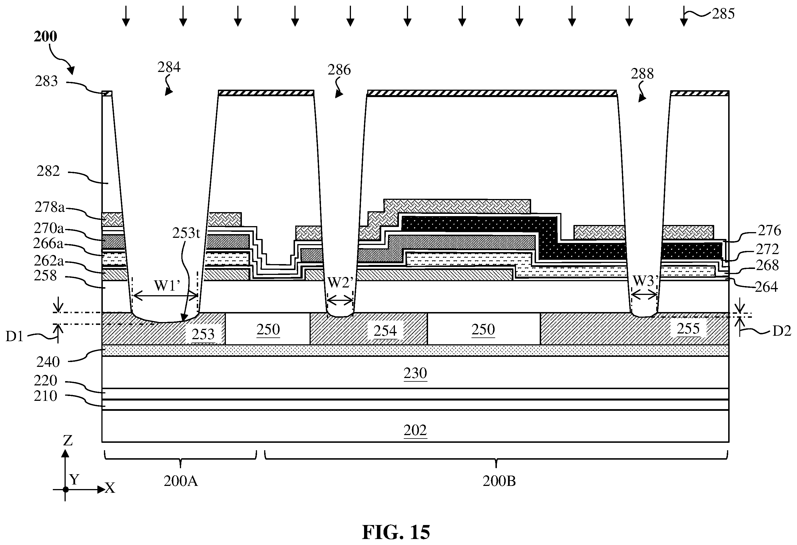 Patent US12368094 Figure 15 – Semiconductor structures and methods of forming the same