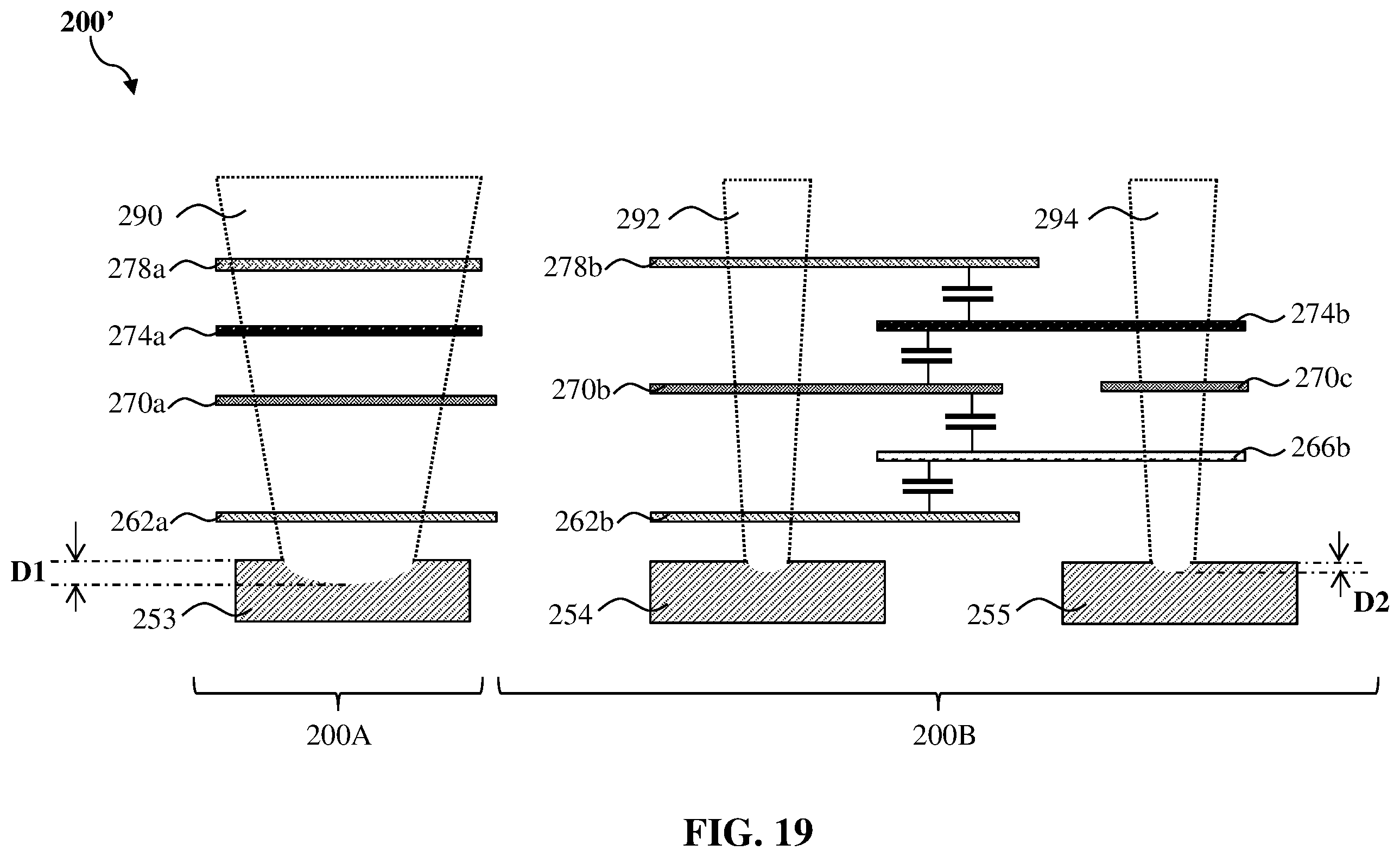 Patent US12368094 Figure 19 – Semiconductor structures and methods of forming the same