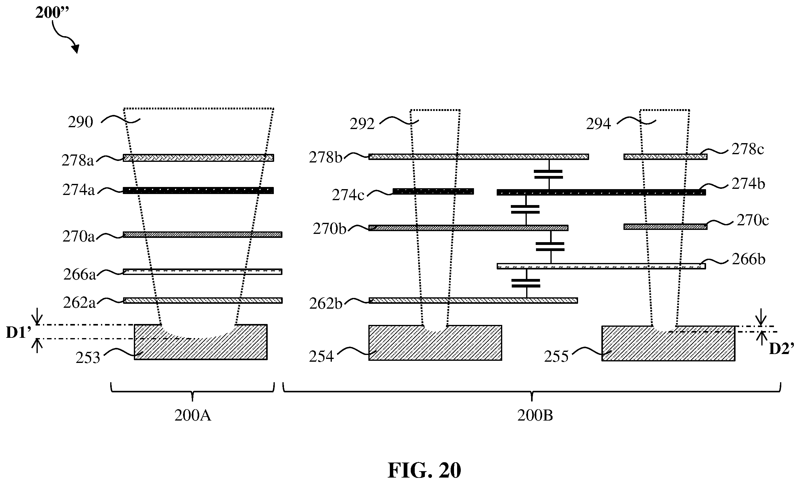 Patent US12368094 Figure 20 – Semiconductor structures and methods of forming the same