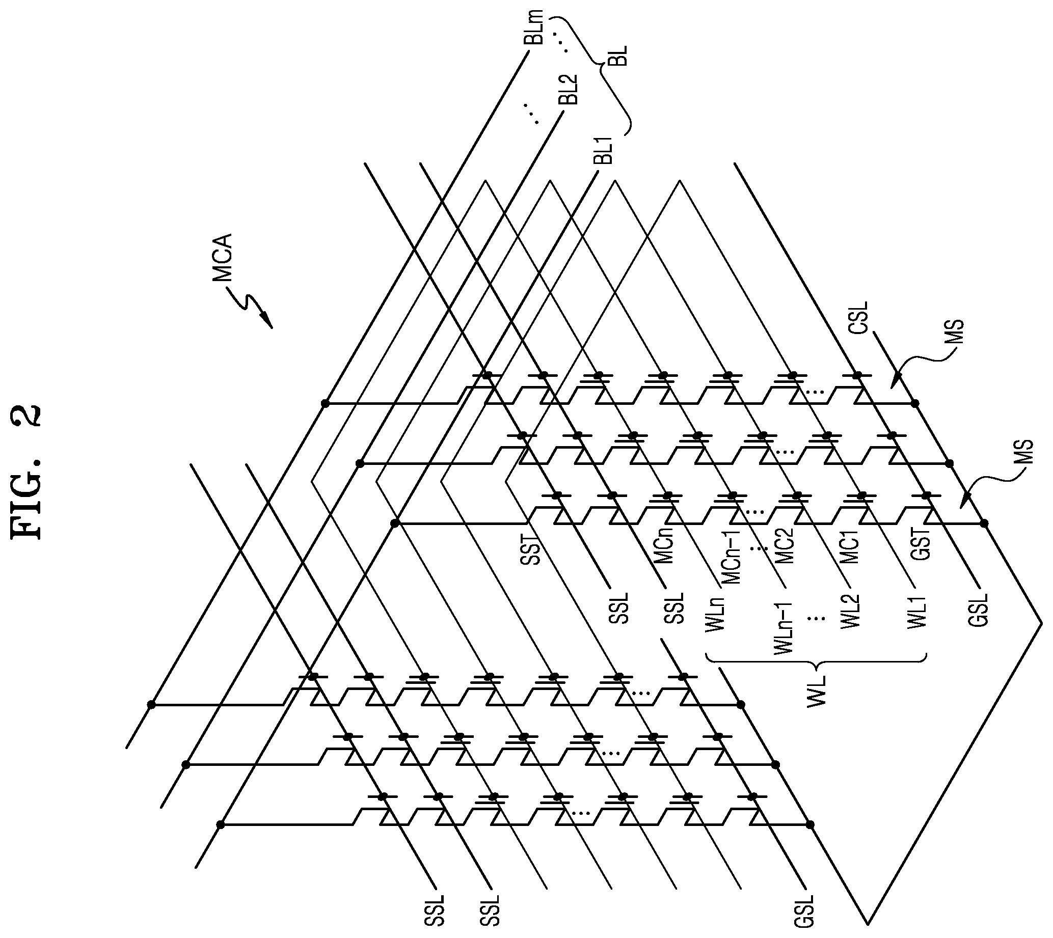Patent US12368099 Figure 2 – Semiconductor device and electronic system including the same