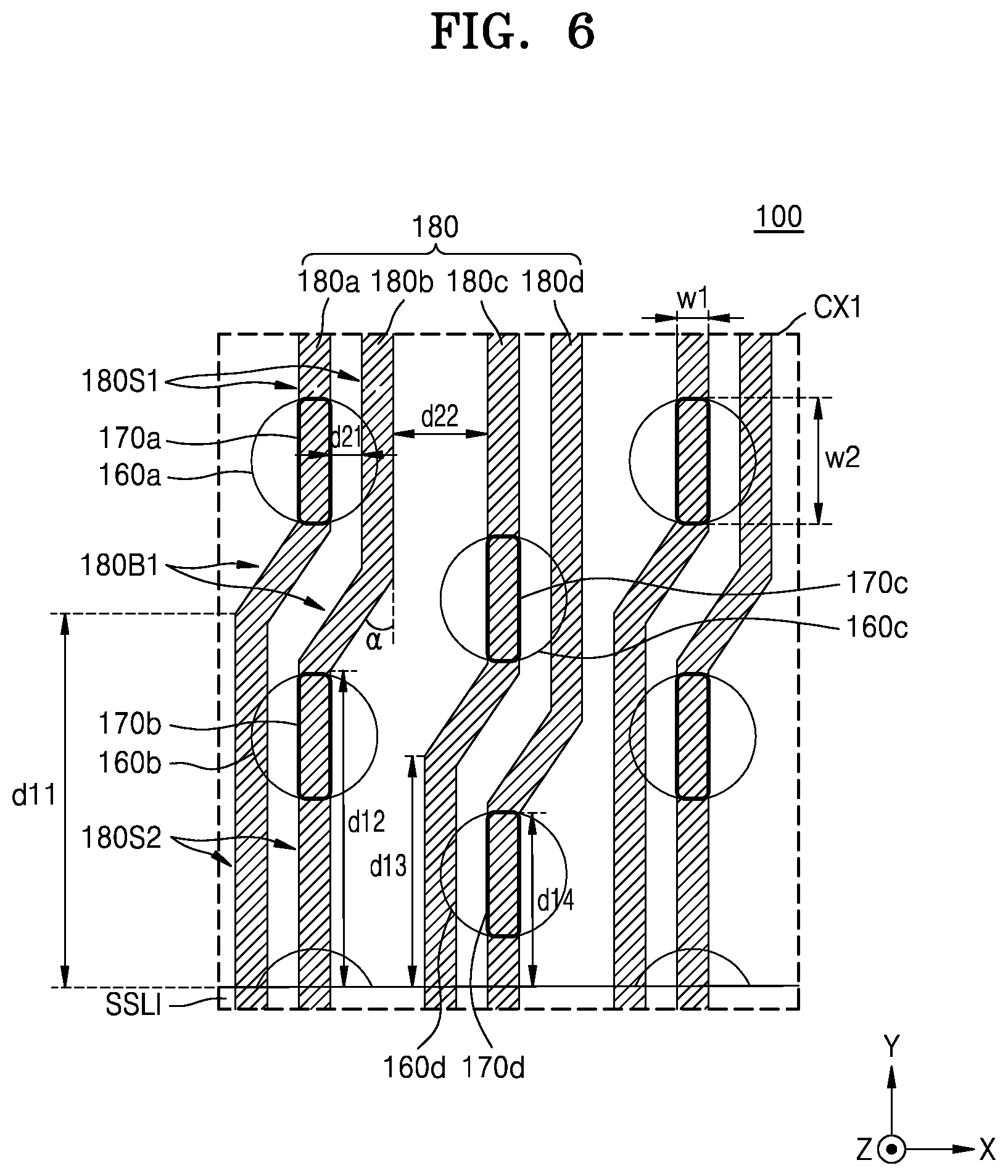 Patent US12368099 Figure 6 – Semiconductor device and electronic system including the same