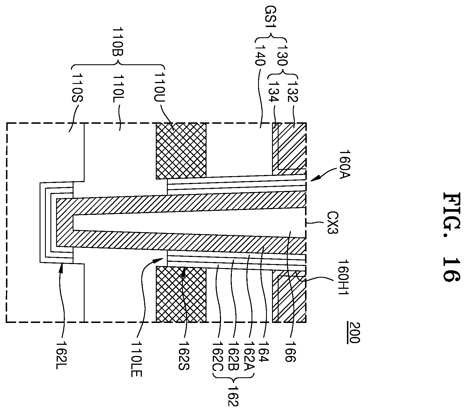 Patent US12368099 Figure 16 – Semiconductor device and electronic system including the same