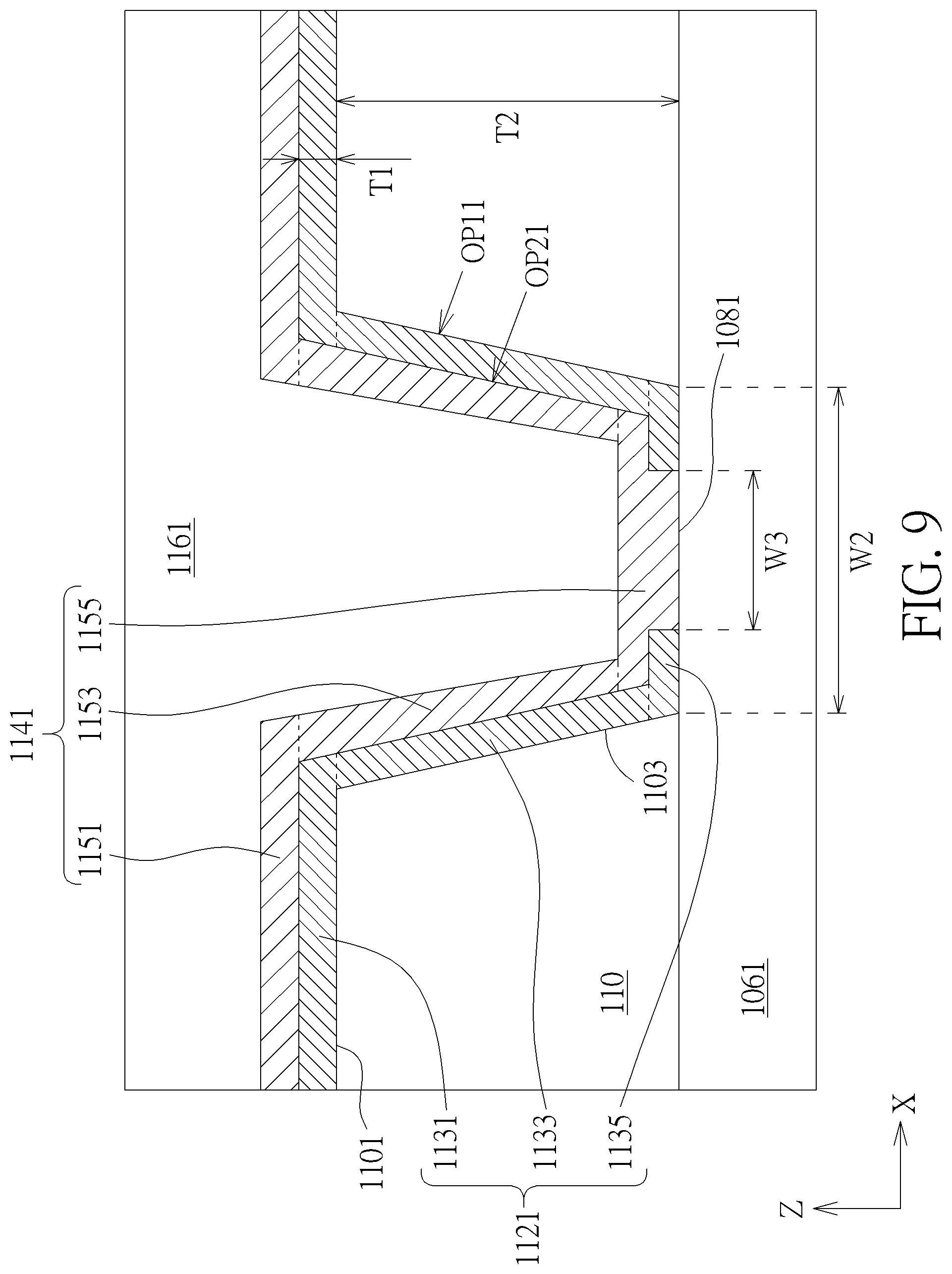 Patent US12368105 Figure 9 – Electronic device having a silane coupling agent in an insulating layer