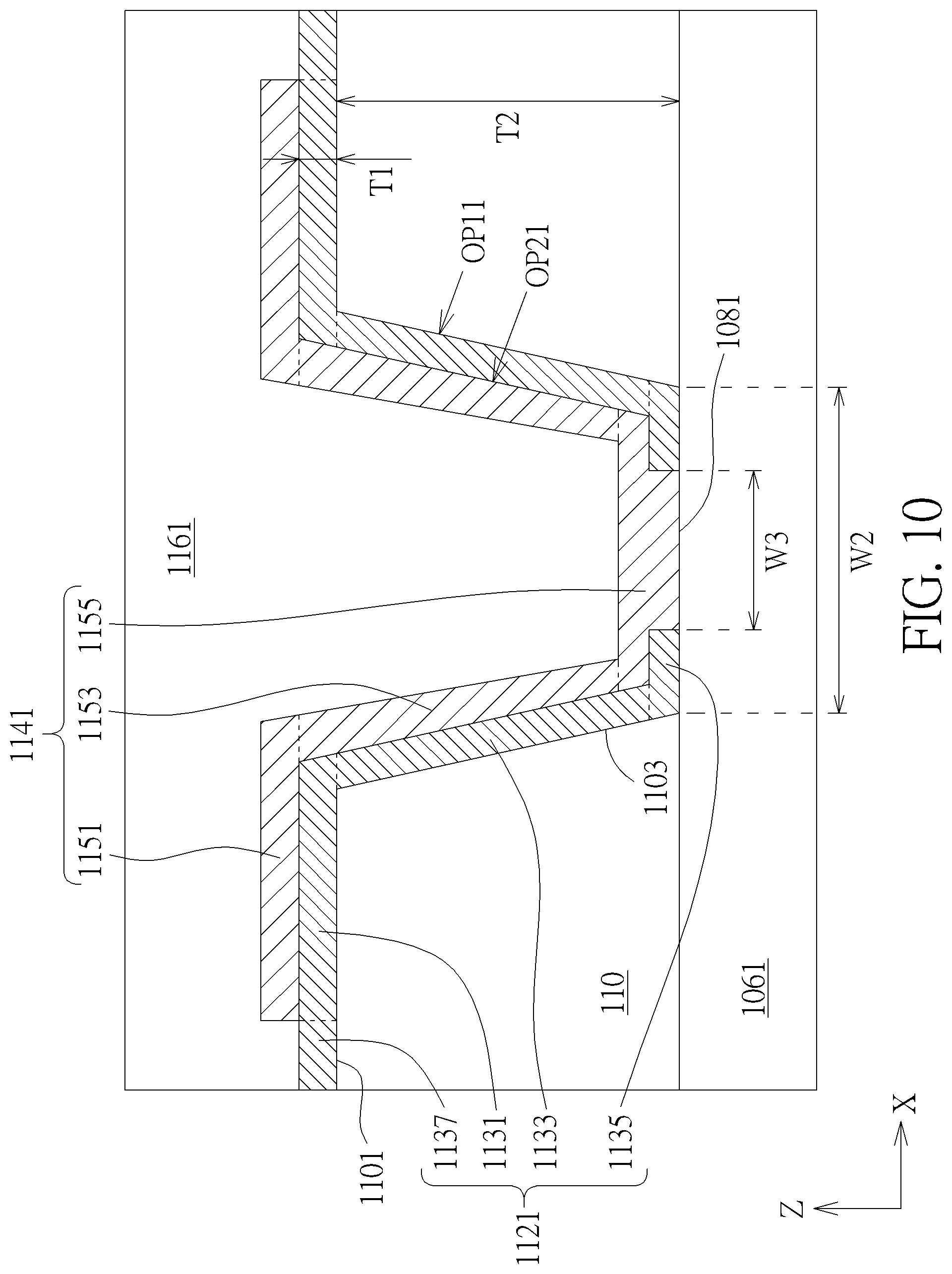 Patent US12368105 Figure 10 – Electronic device having a silane coupling agent in an insulating layer