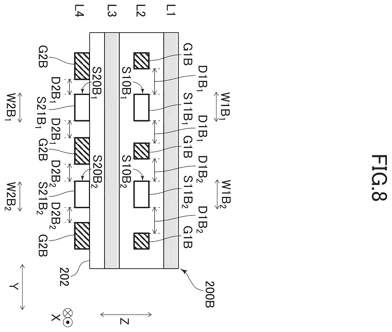 Patent US12368108 Figure 8 – Electronic module and electronic device