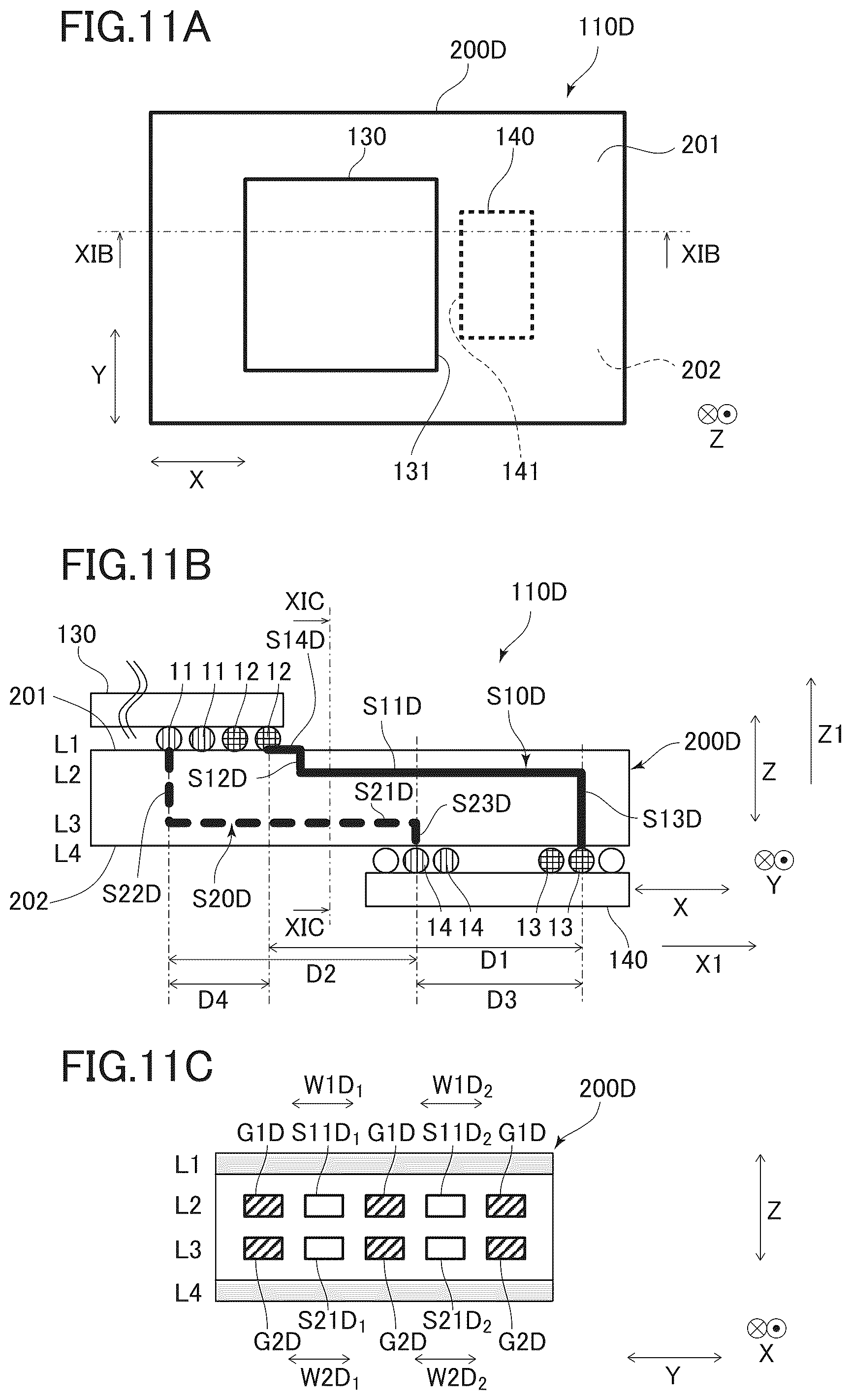 Patent US12368108 Figure 11 – Electronic module and electronic device
