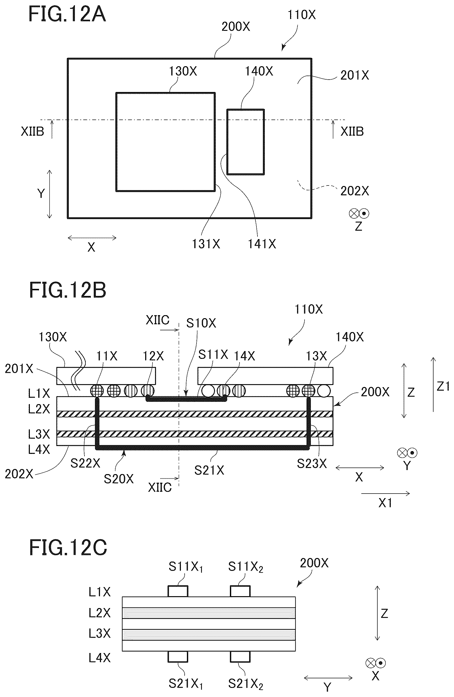 Patent US12368108 Figure 12 – Electronic module and electronic device