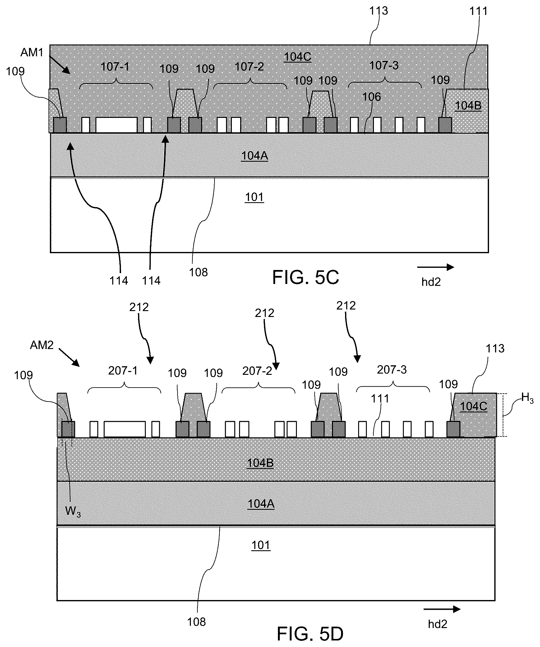 Patent US12368109 Figure 11 – Interposer structure for semiconductor package including peripheral metal pad around alignment mark and methods of fabricating same