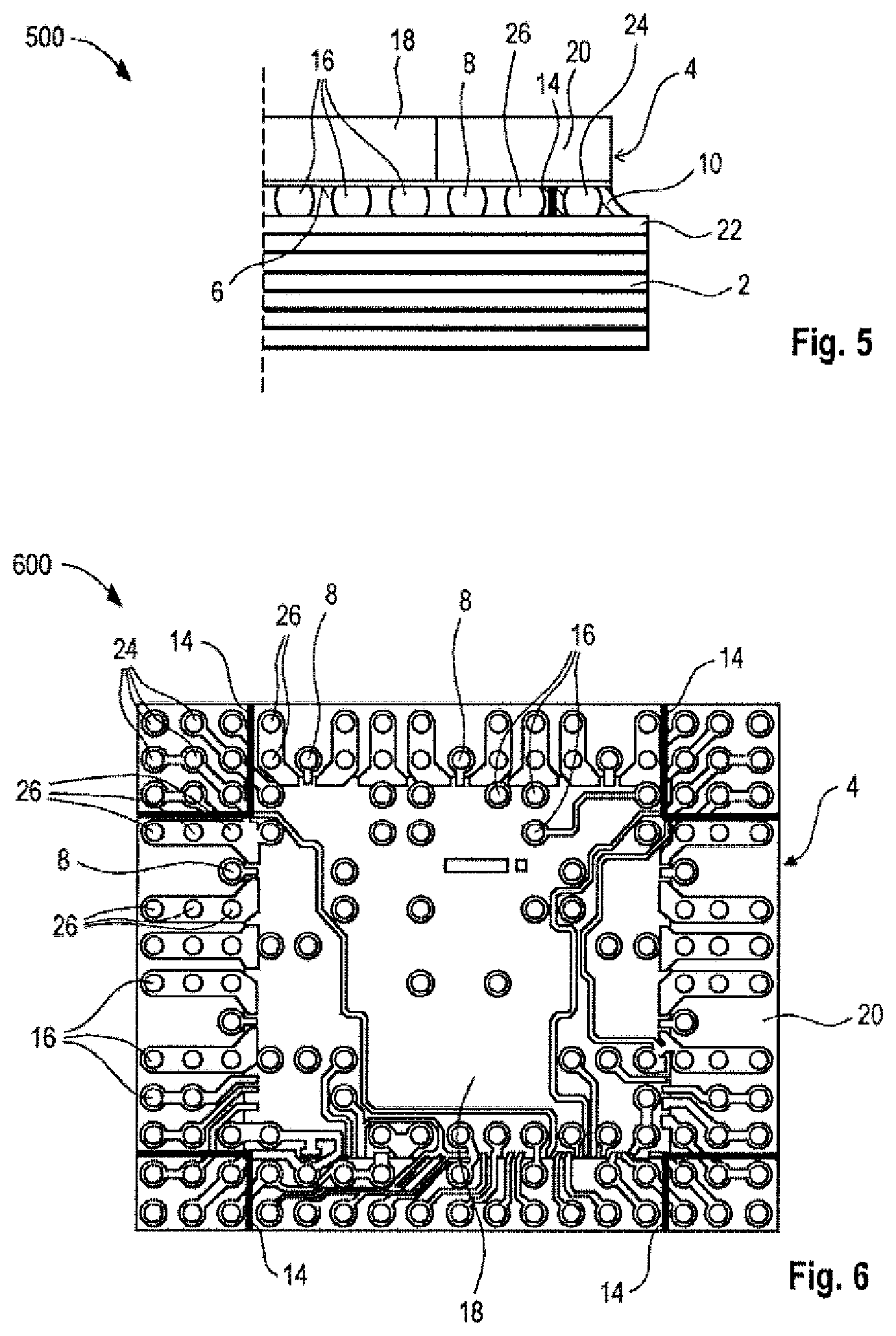 Patent US12368111 Figure 3 – Semiconductor apparatuses with radio-frequency line elements, and associated manufacturing methods
