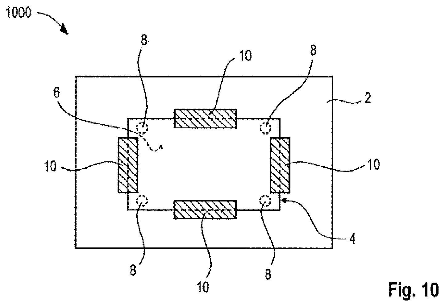 Patent US12368111 Figure 8 – Semiconductor apparatuses with radio-frequency line elements, and associated manufacturing methods