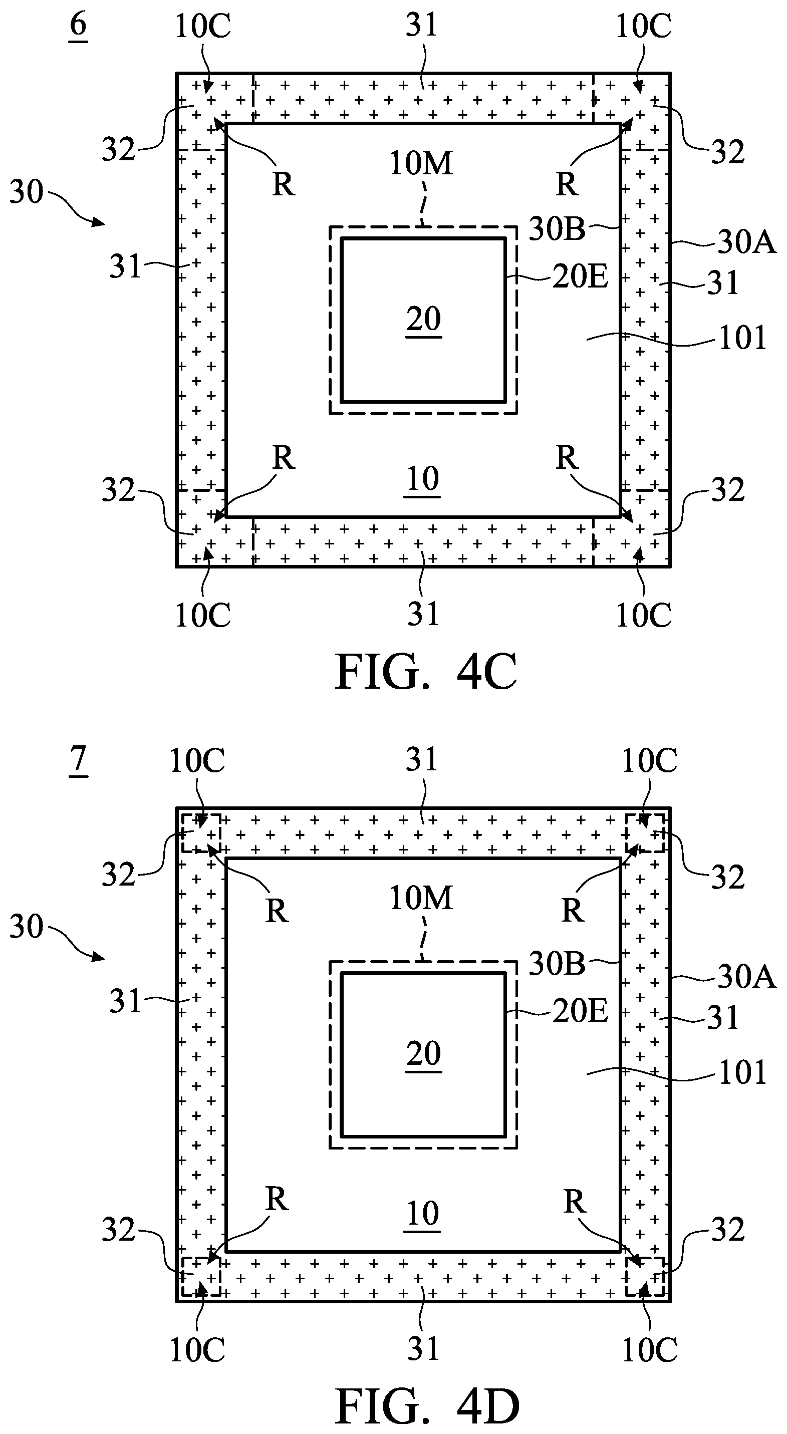 Patent US12368114 Figure 6 – Semiconductor device package having warpage control and method of forming the same