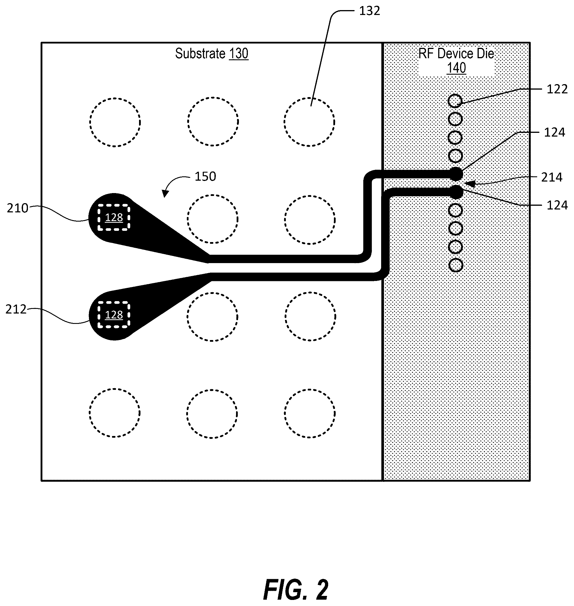 Patent US12368118 Figure 2 – Integrated millimeter-wave dual-mode matching network