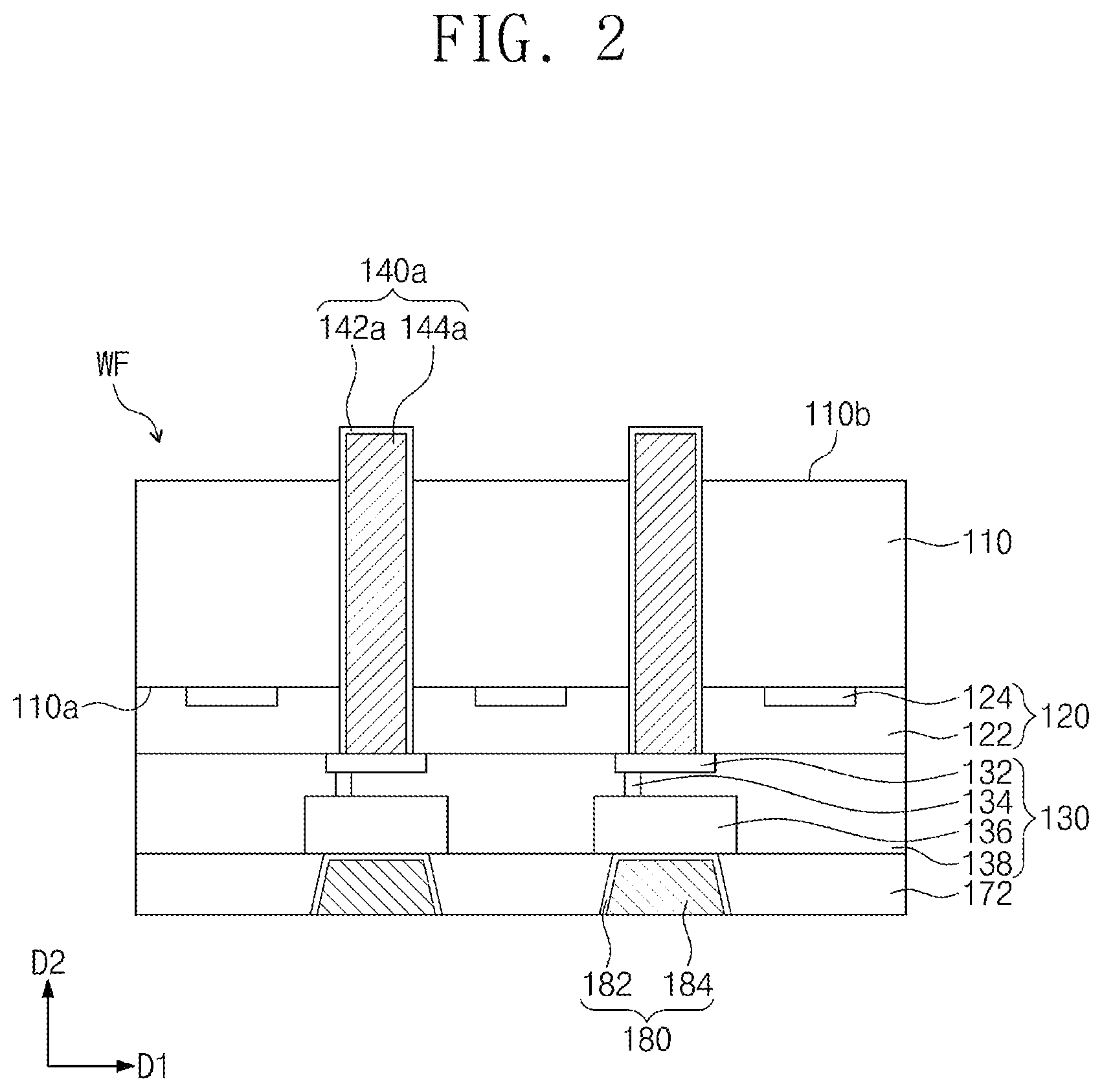 Patent US12368119 Figure 2 – Semiconductor package