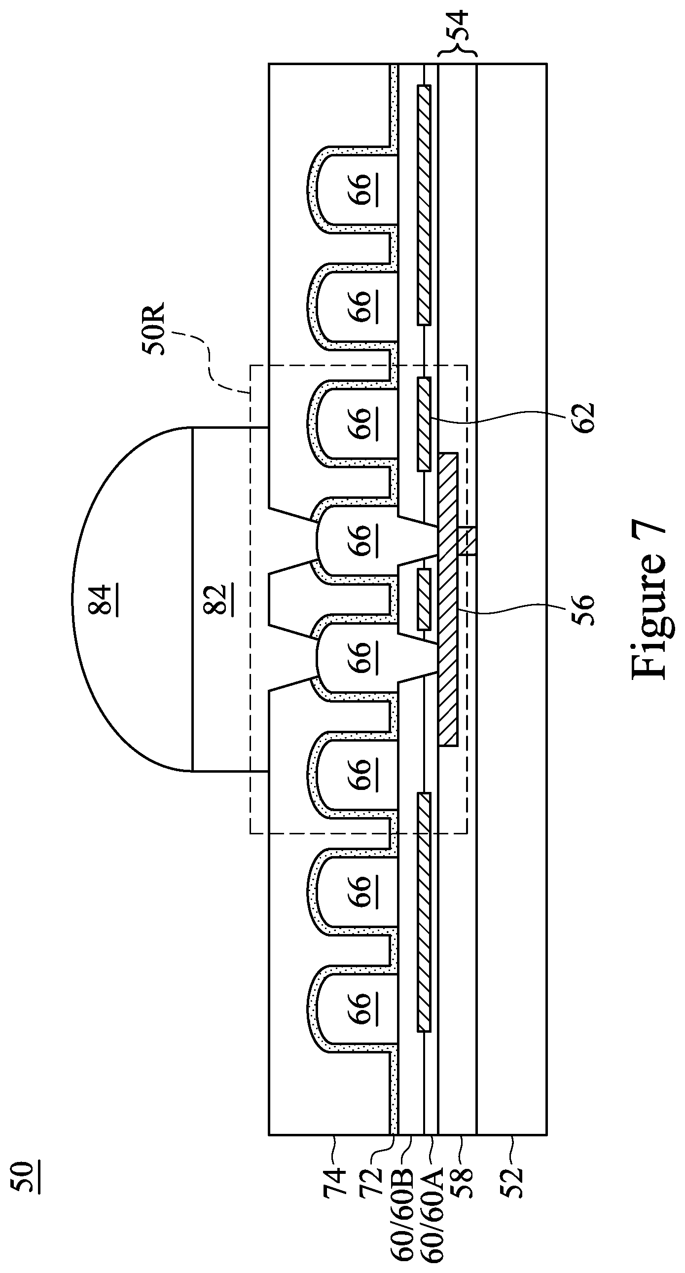 Patent US12368120 Figure 7 – Semiconductor device and method